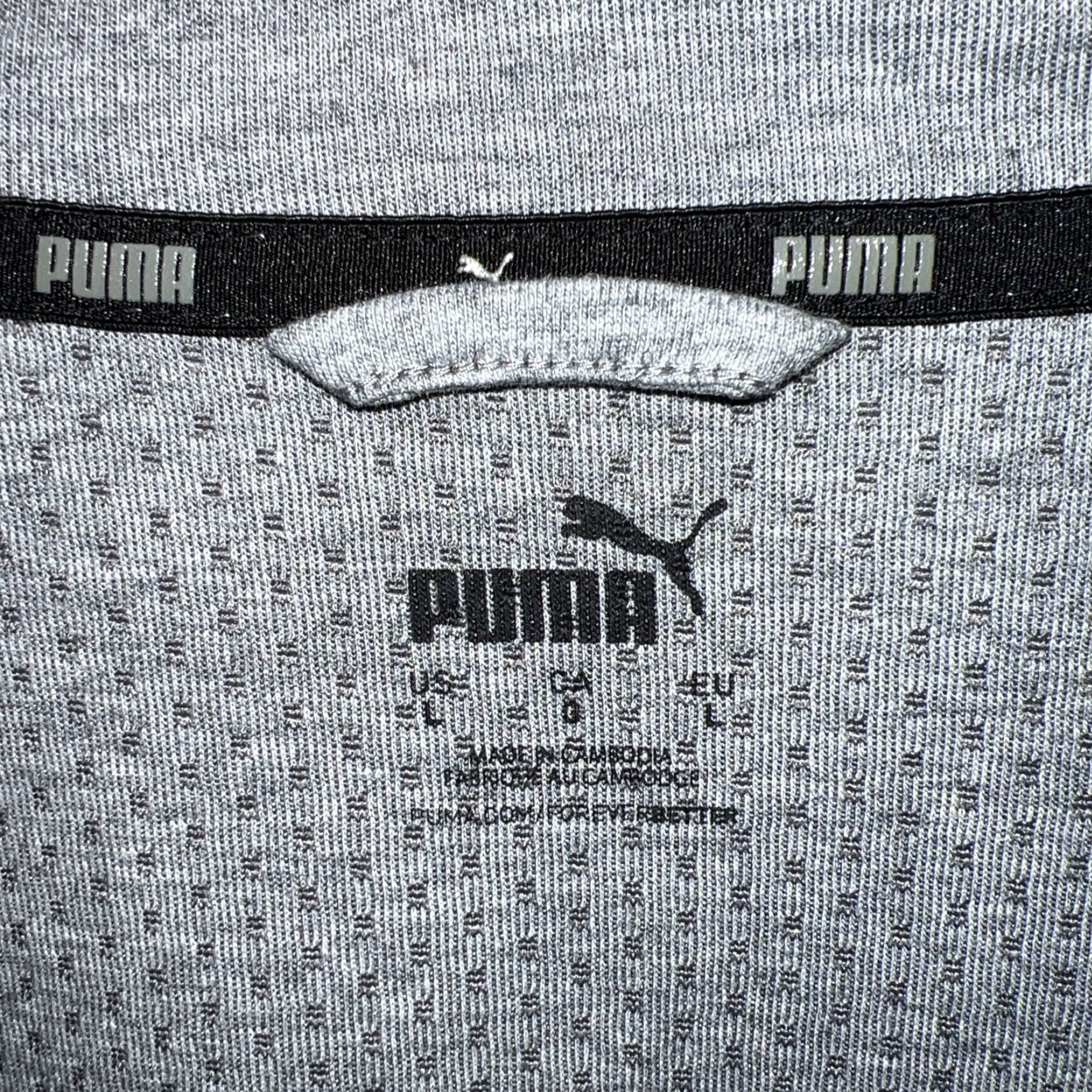 Puma Puma Gray Full Zip Sweat Track Jacket Mens Size L Size US L / EU 52-54 / 3 - 4 Thumbnail