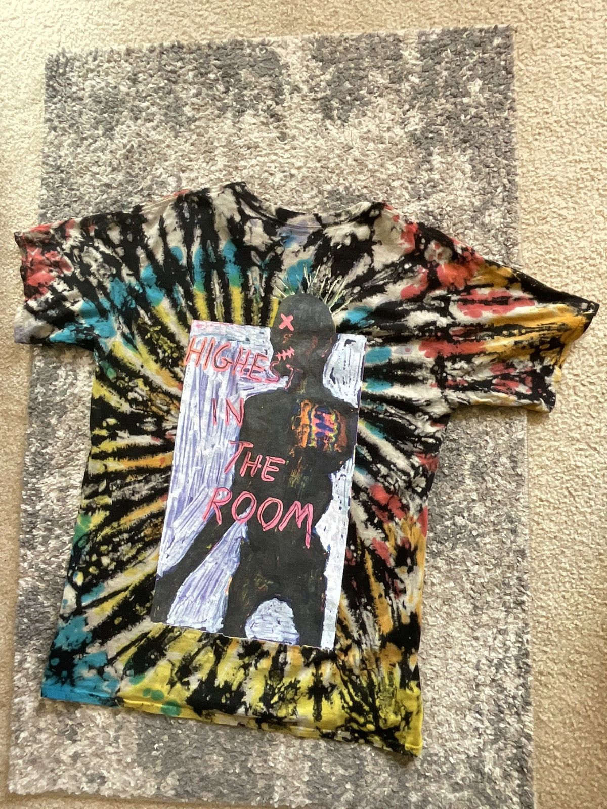 Travis Scott Travis Scott the dye tee Size US L / EU 52-54 / 3 - 6 Thumbnail