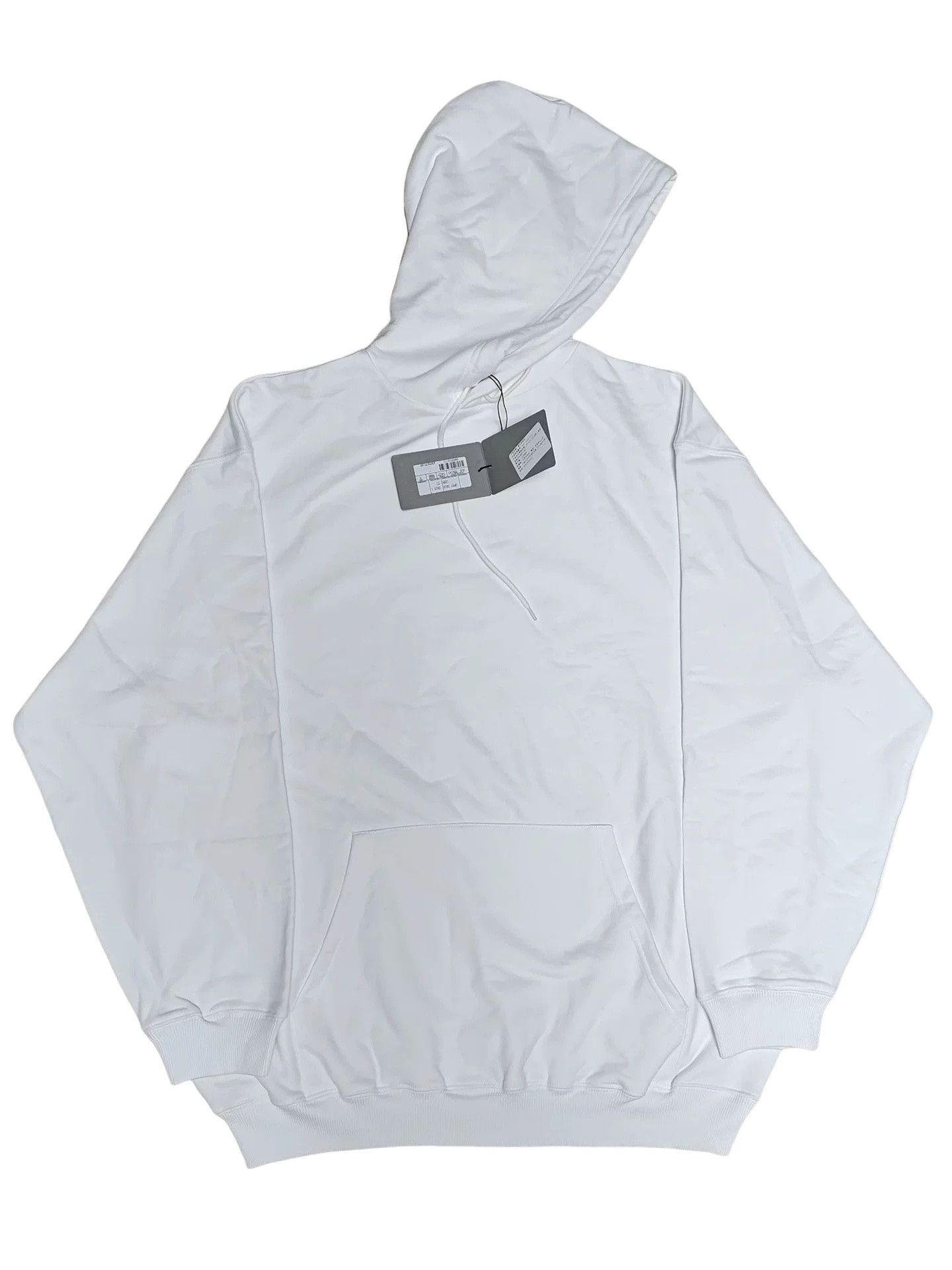 Balenciaga Balenciaga Back Logo Hoodie White Size M Size US M / EU 48-50 / 2 - 1 Thumbnail