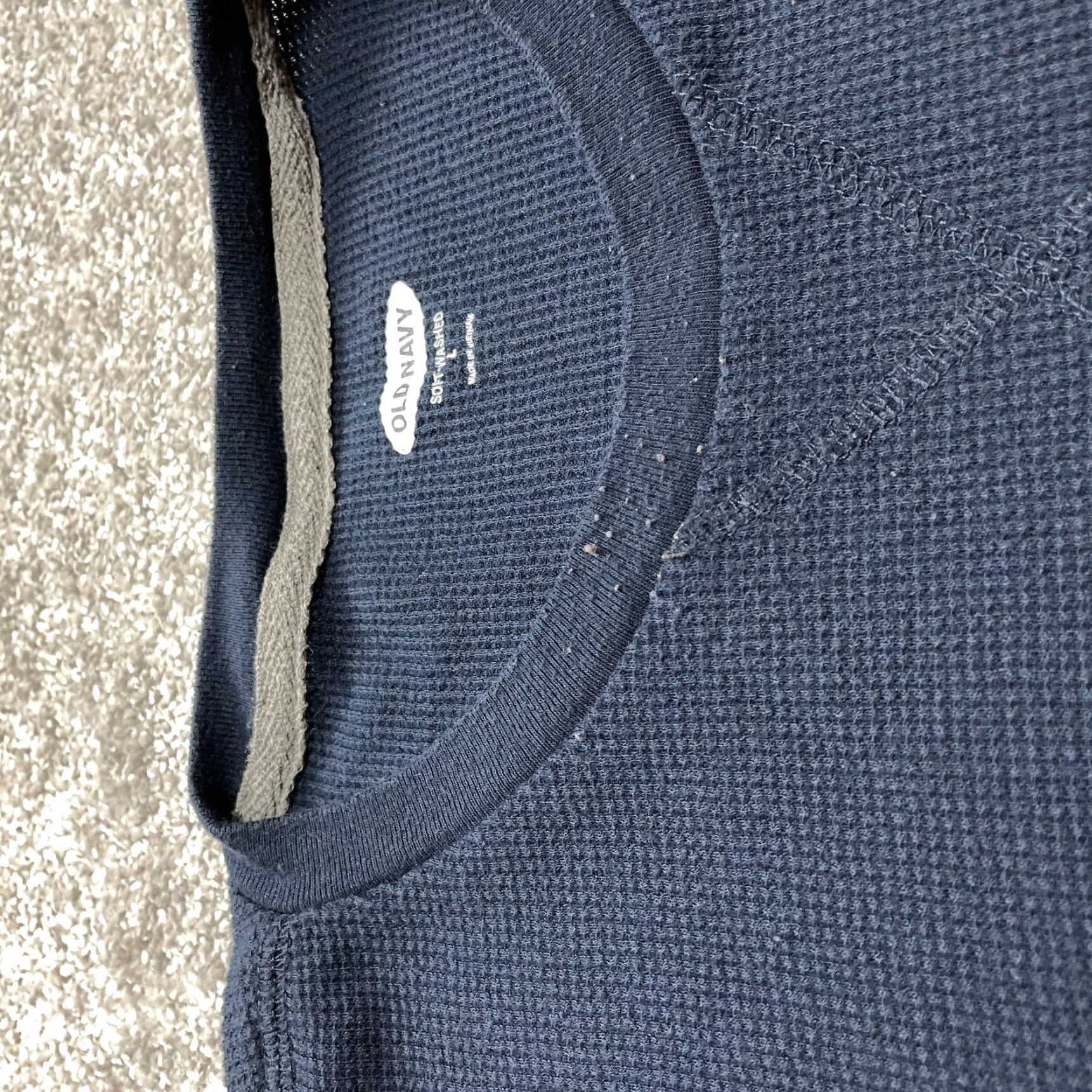 Old Navy Old Navy Shirt Mens L Blue Thermal Core Long Sleeve Crew Basic Size US L / EU 52-54 / 3 - 7 Thumbnail