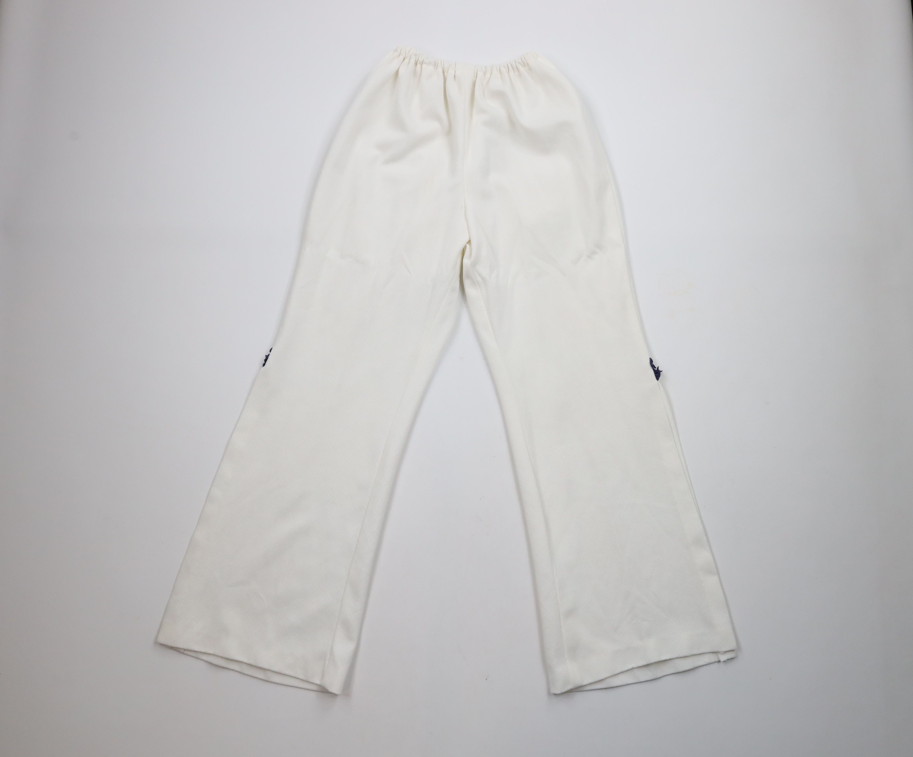 Vintage Vintage 60s 70s Streetwear Side Slit Knit Bell Bottoms Pants Size 22" - 7 Thumbnail