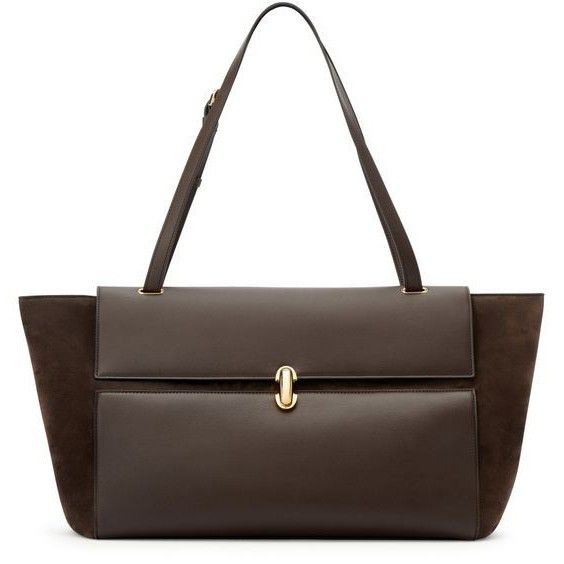 Savette SAVETTE Large Coffee Smooth Calfskin Trapeze Bag New & Authe Size ONE SIZE - 1 Preview