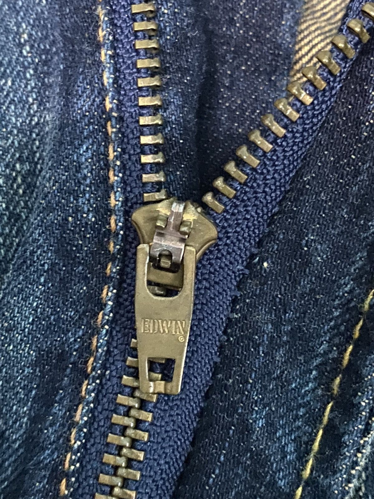 Edwin × Japanese Brand × Vintage Edwin Lot 504 Regular Straight Cut Pants Indigo Jeans Size US 36 / EU 52 - 17 Thumbnail