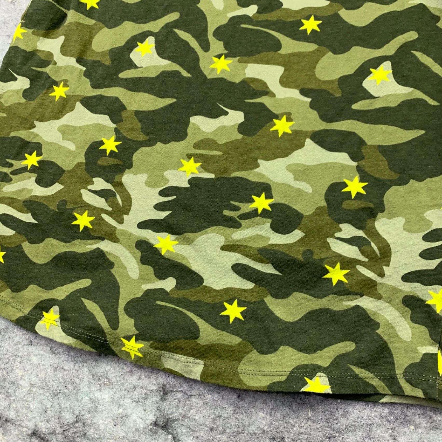 Style & Co STYLE & CO Shirt Womens Medium Green Camo V-Neck Cotton Short Sleeve T-Shirt Ladies Regular Fit Size M / US 6-8 / IT 42-44 - 5 Thumbnail