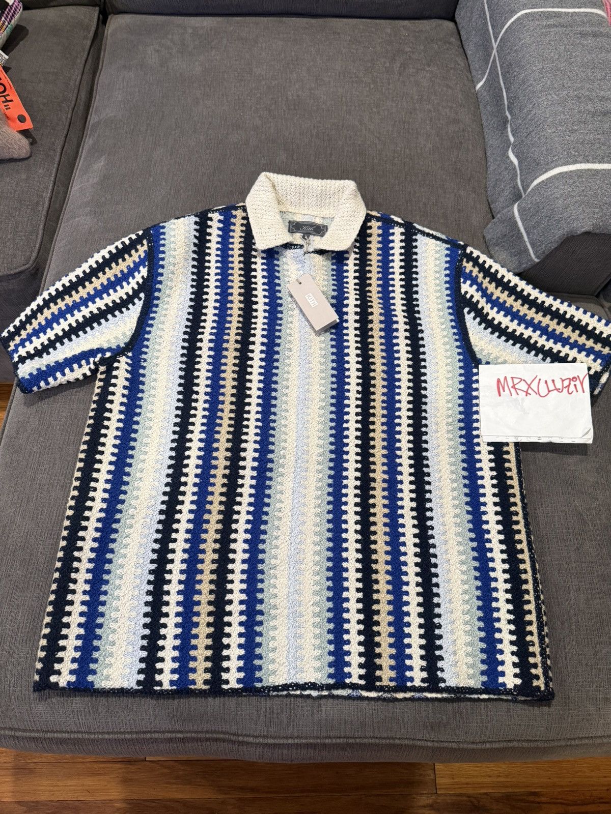 Kith Kith Short Sleeve Keyon Crochet Pullover sz M BRAND NEW