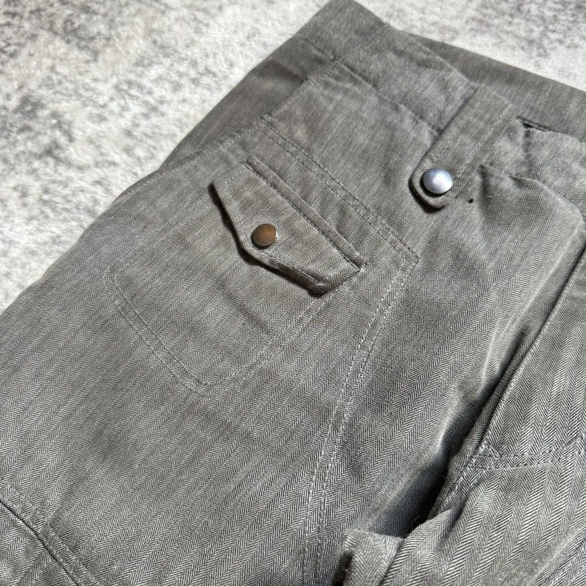 Issey Miyake 2000s Tete Homme Japan Gun Pocket Reconstructed Flare Cargo Size US 30 / EU 46 - 7 Thumbnail