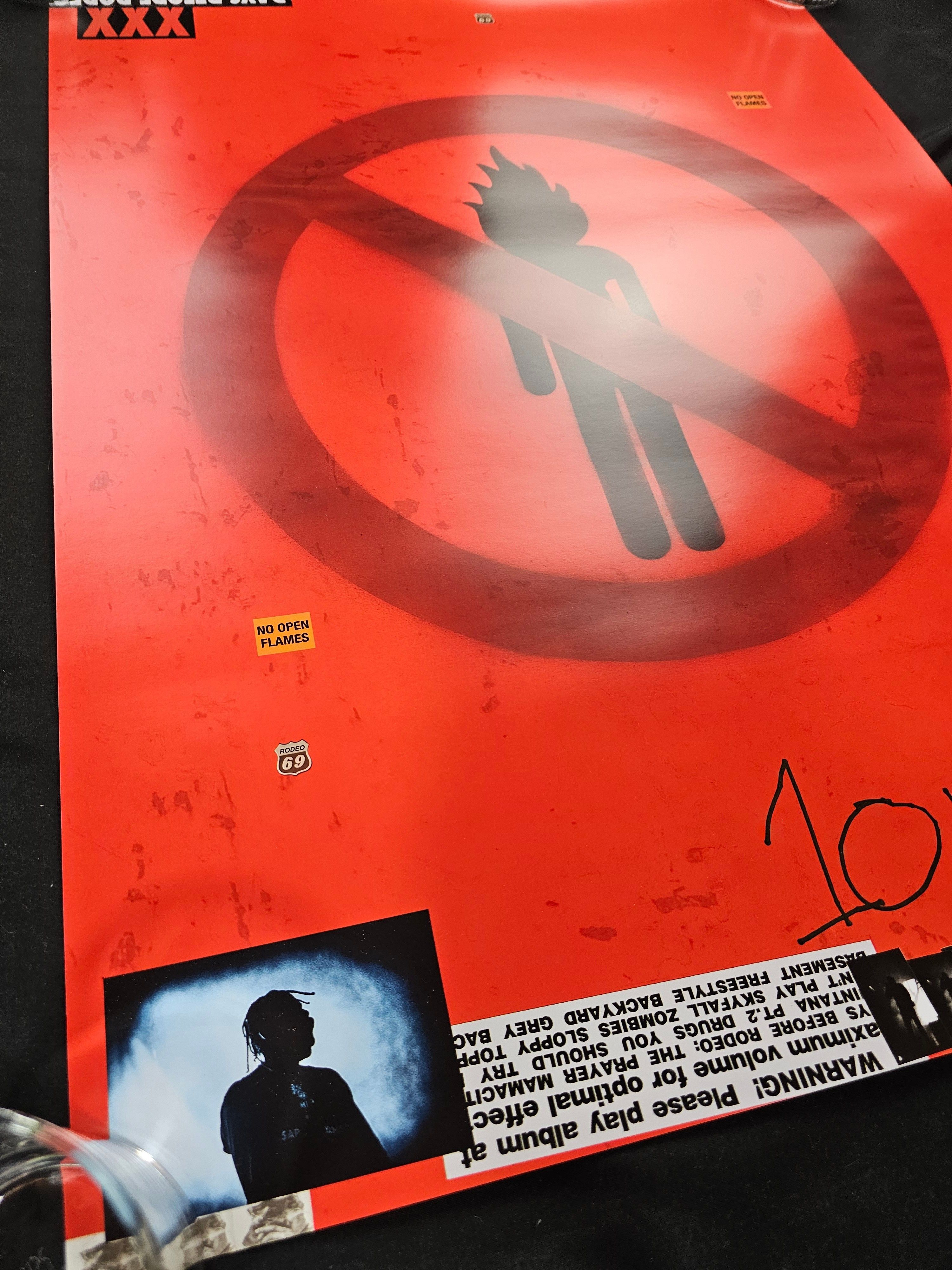 Travis Scott Travis Scott Days Before Rodeo Poster 24” X 18” 10 Year Size ONE SIZE - 2 Thumbnail