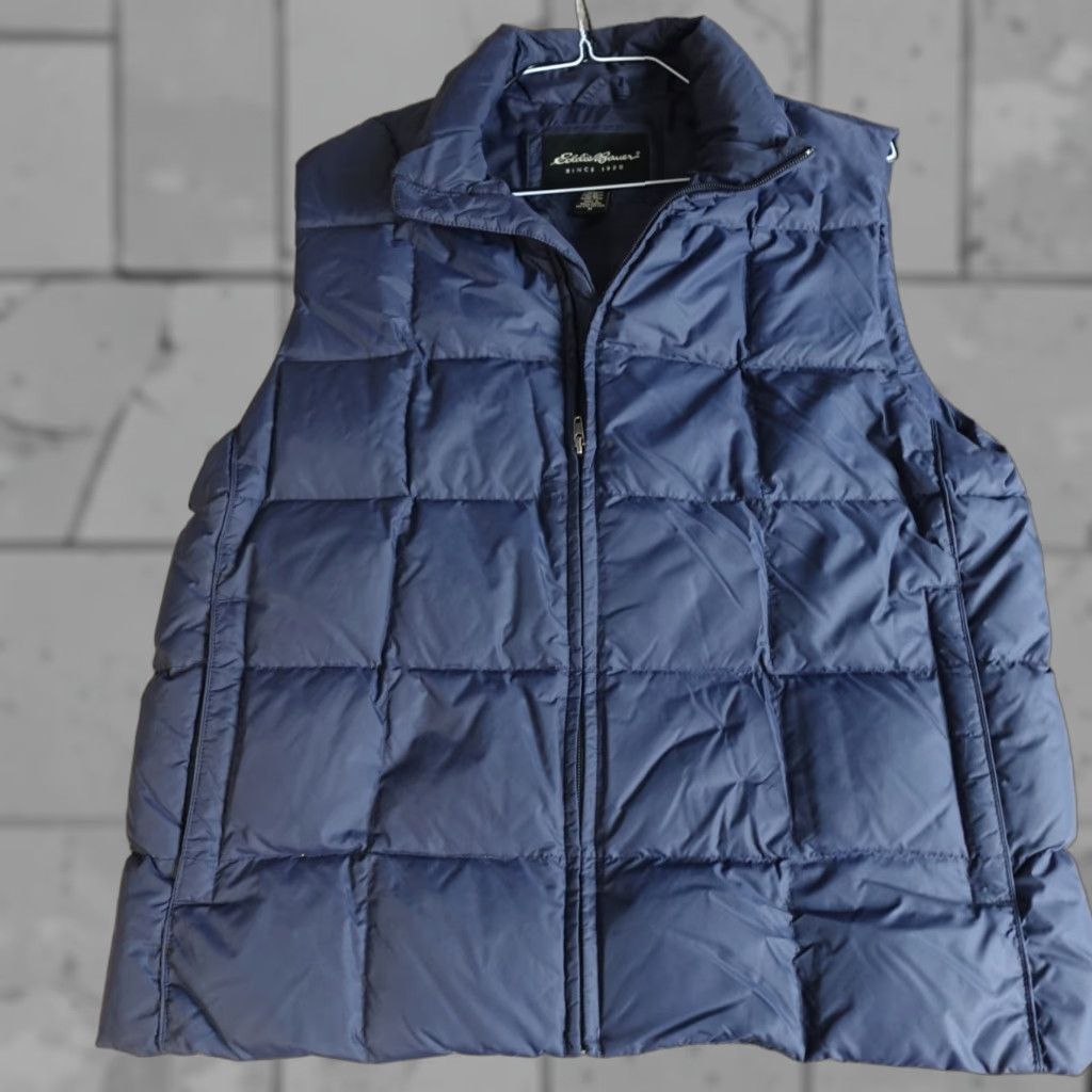 Eddie Bauer Eddie Bauer Puffer Vest Men M Blue Full Zip Down Filled Size US M / EU 48-50 / 2 - 1 Thumbnail
