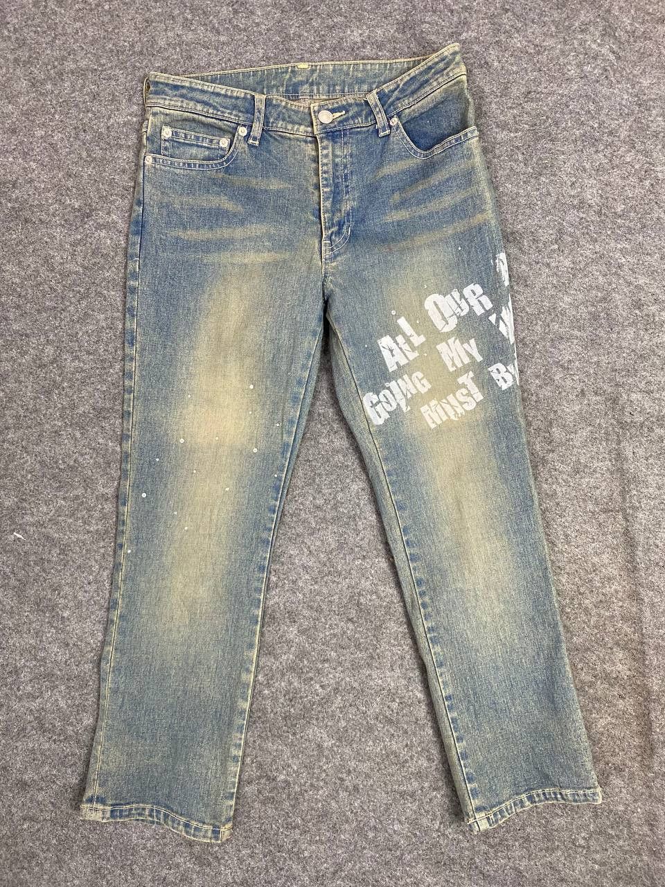 Japanese Brand japanese brand denim printed Size US 29 - 5 Thumbnail