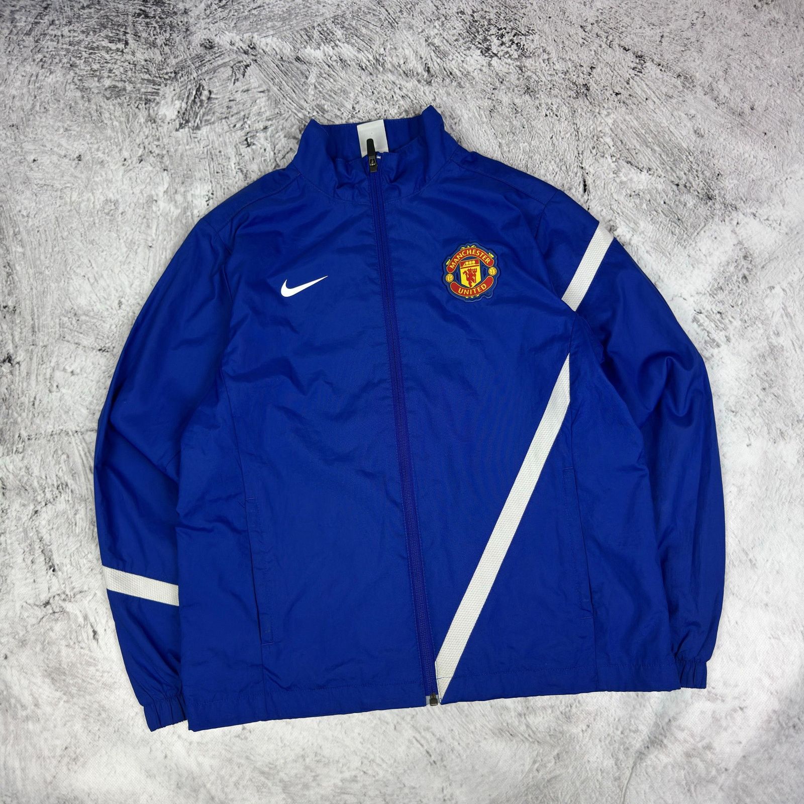 Nike Nike Men's Blue Full Zip Manchester United F.C. Track Jacket Size US XS / EU 42 / 0 - 1 Thumbnail
