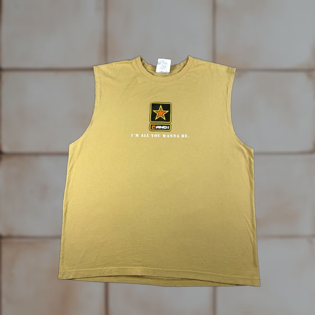 Vintage VINTAGE AND1 Trash Talk Basketball Shirt Sleeveless XL Mens Brown Crew Neck Graphic Print Parody Fun Shirt Size US XL / EU 56 / 4 - 1 Thumbnail