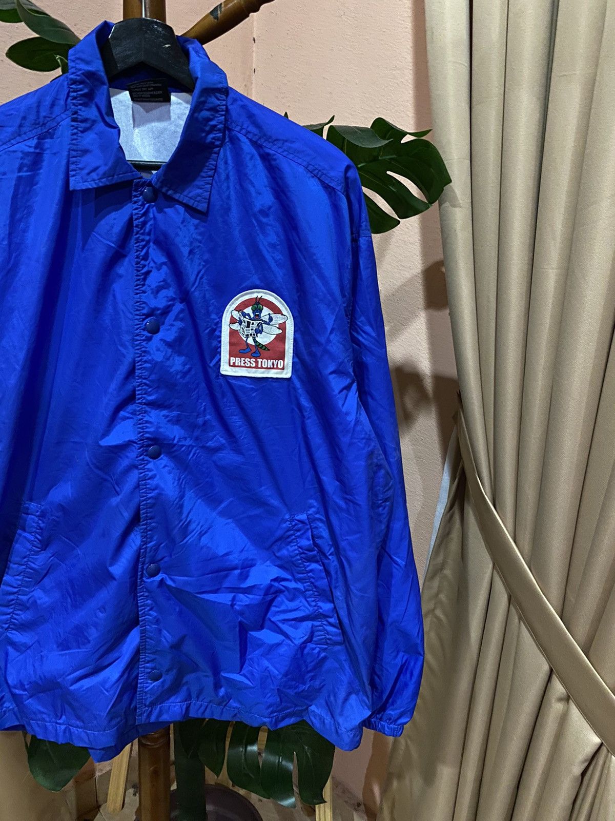 Vintage United Athle “Press Tokyo” Blue Windbreaker Jacket Size US L / EU 52-54 / 3 - 5 Thumbnail