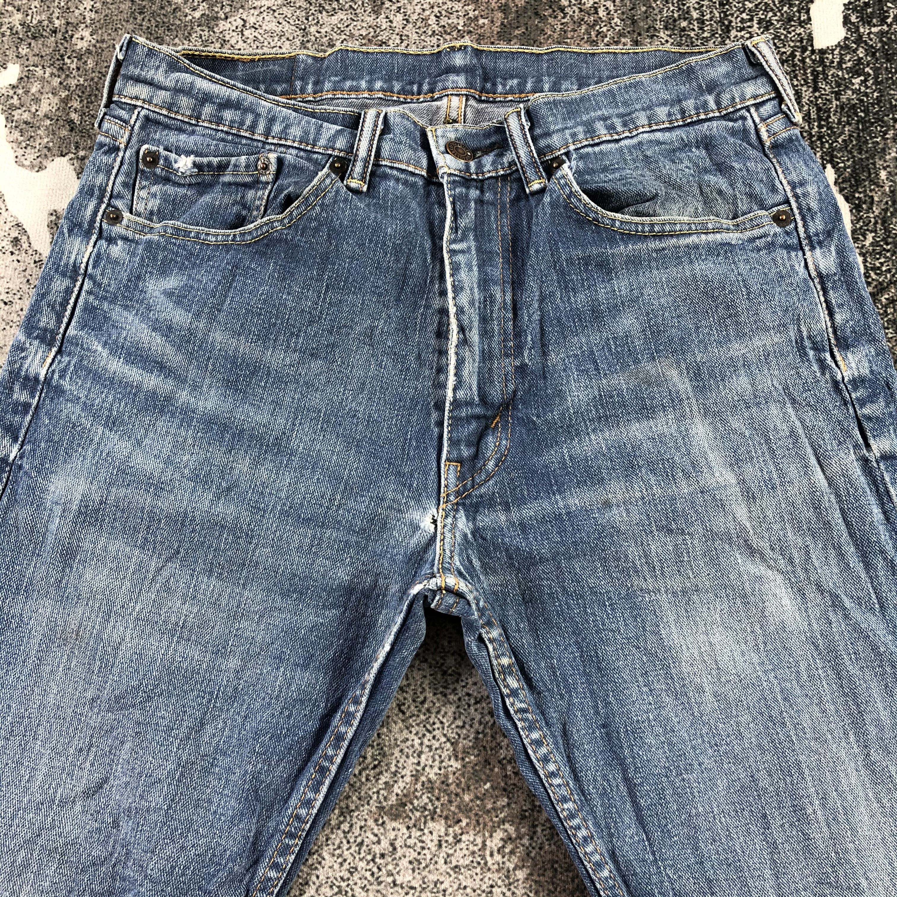Levi's Vintage Levi's 505 Jeans Blue Wash Denim KJ1393 Size US 31 - 3 Thumbnail