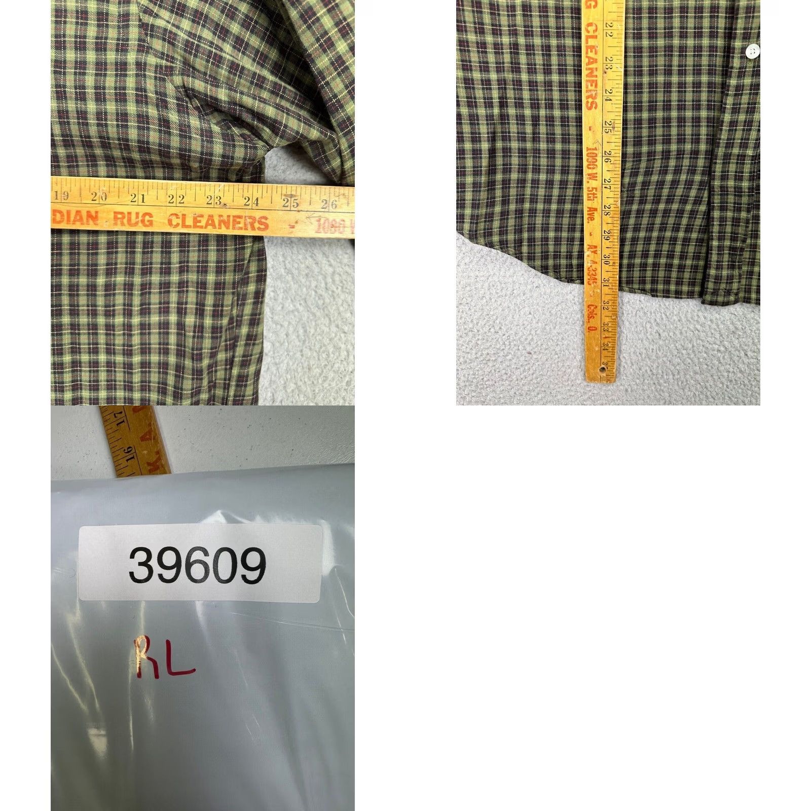 Ralph Lauren Ralph Lauren Shirt Mens Large Green Plaid Classic Fit Button-Down Cotton Pony Size US L / EU 52-54 / 3 - 8 Thumbnail