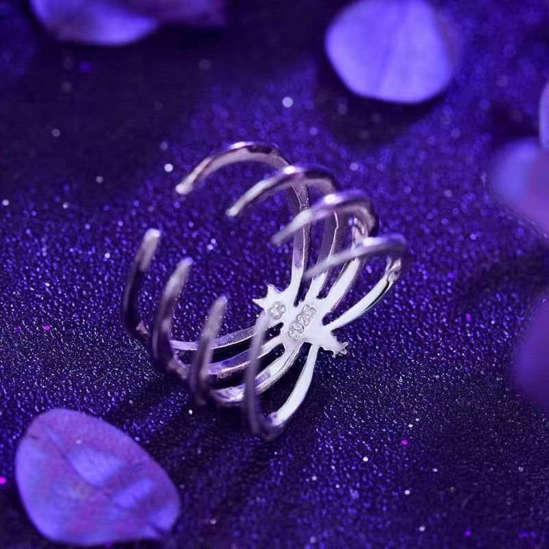 Jewelry Spider Design Ring Size ONE SIZE - 3 Thumbnail