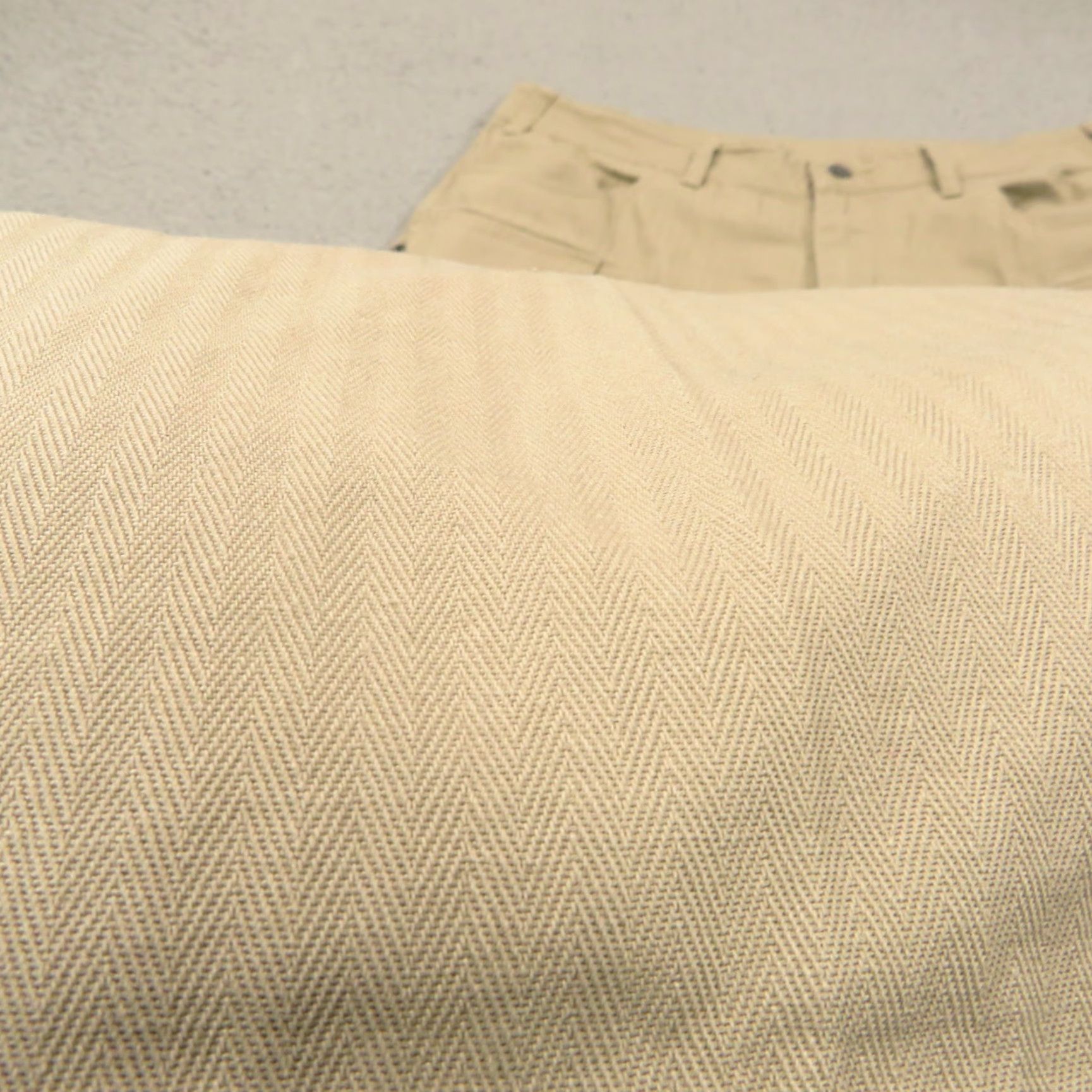 Nike Nike Pants Men 34x30 Baggy Cargo Wide-Leg Herringbone Twill Y2K 90s Grunge Hip Hop Beige Size US 34 / EU 50 - 7 Thumbnail