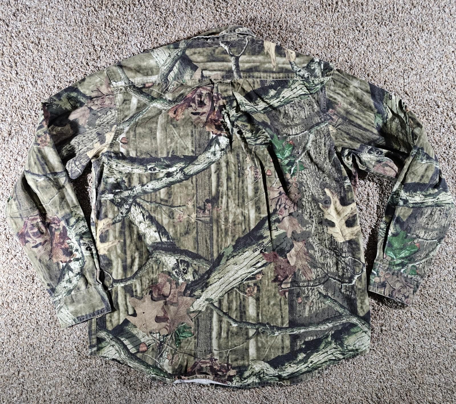 Mossy Oaks MossyOak Camo Mens L 42/44 Break Up Infinity Button Up Shirt Size ONE SIZE - 5 Thumbnail