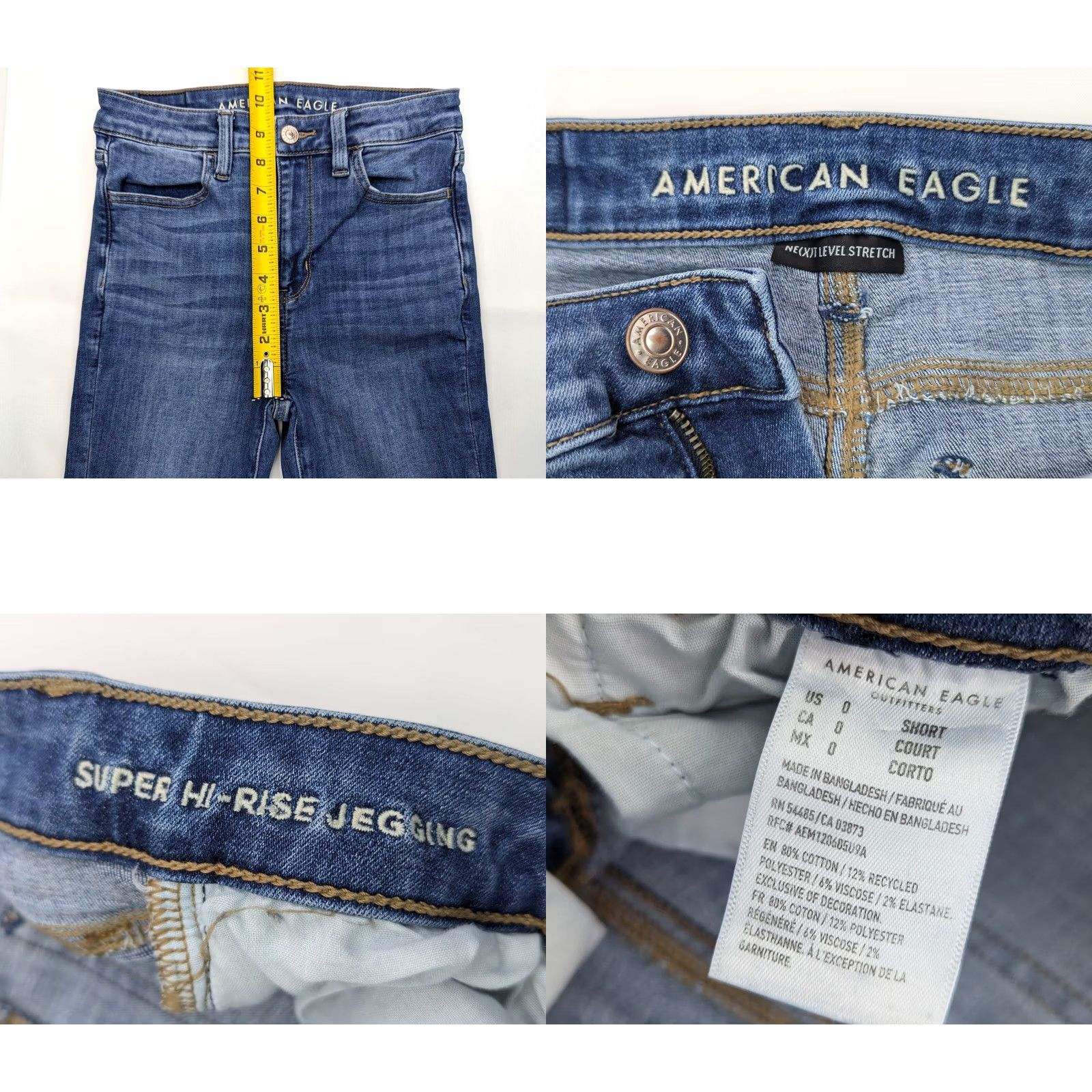 American Eagle Outfitters American Eagle Outfitters Jegging Denim Jeans, Women 0 Short (25x26) Blue Size 28" / US 6 / IT 42 - 8 Thumbnail