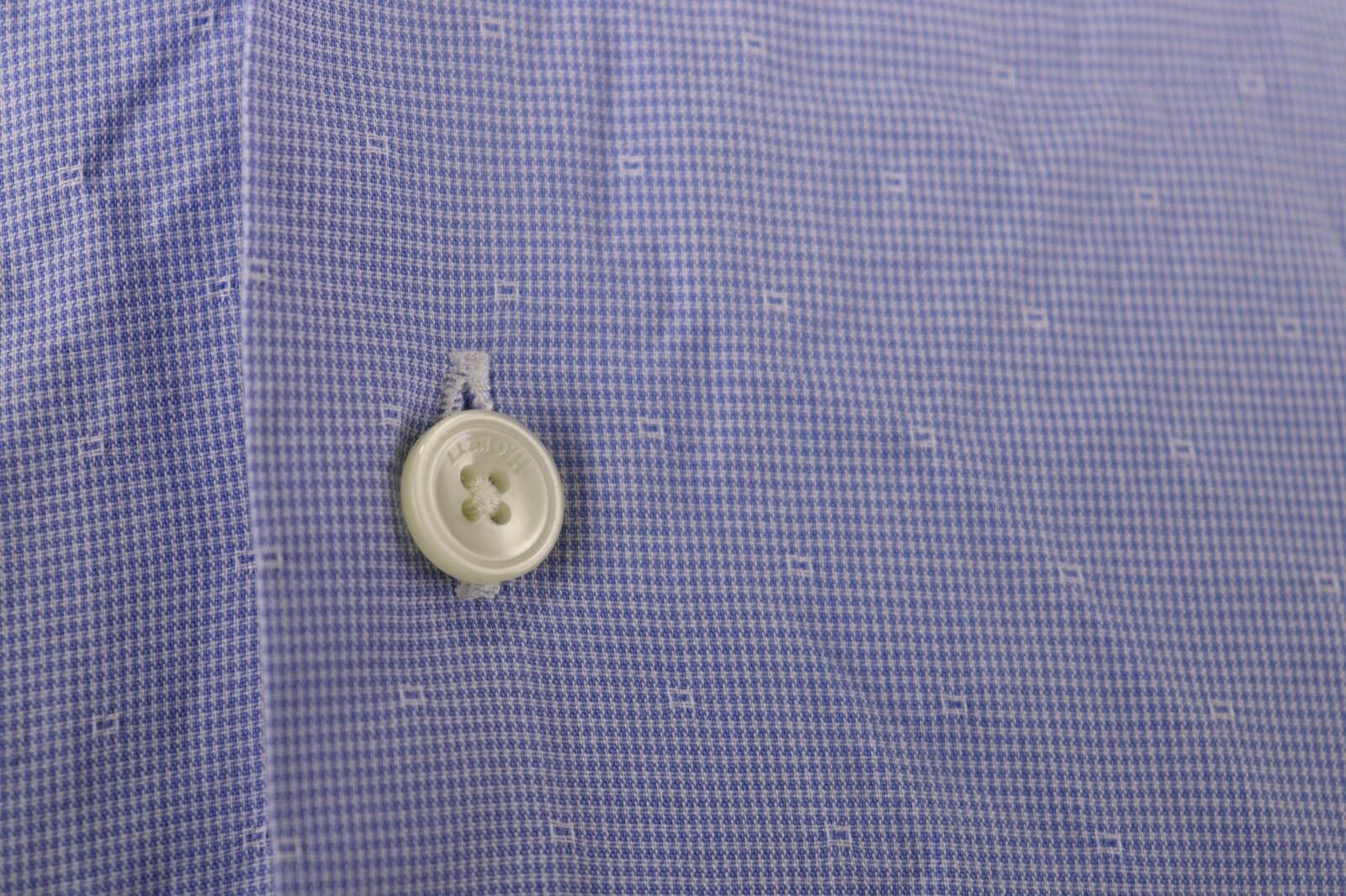 Designer Hackett London Slim Fit Blue Button Down Shirt Size S Size US S / EU 44-46 / 1 - 4 Thumbnail