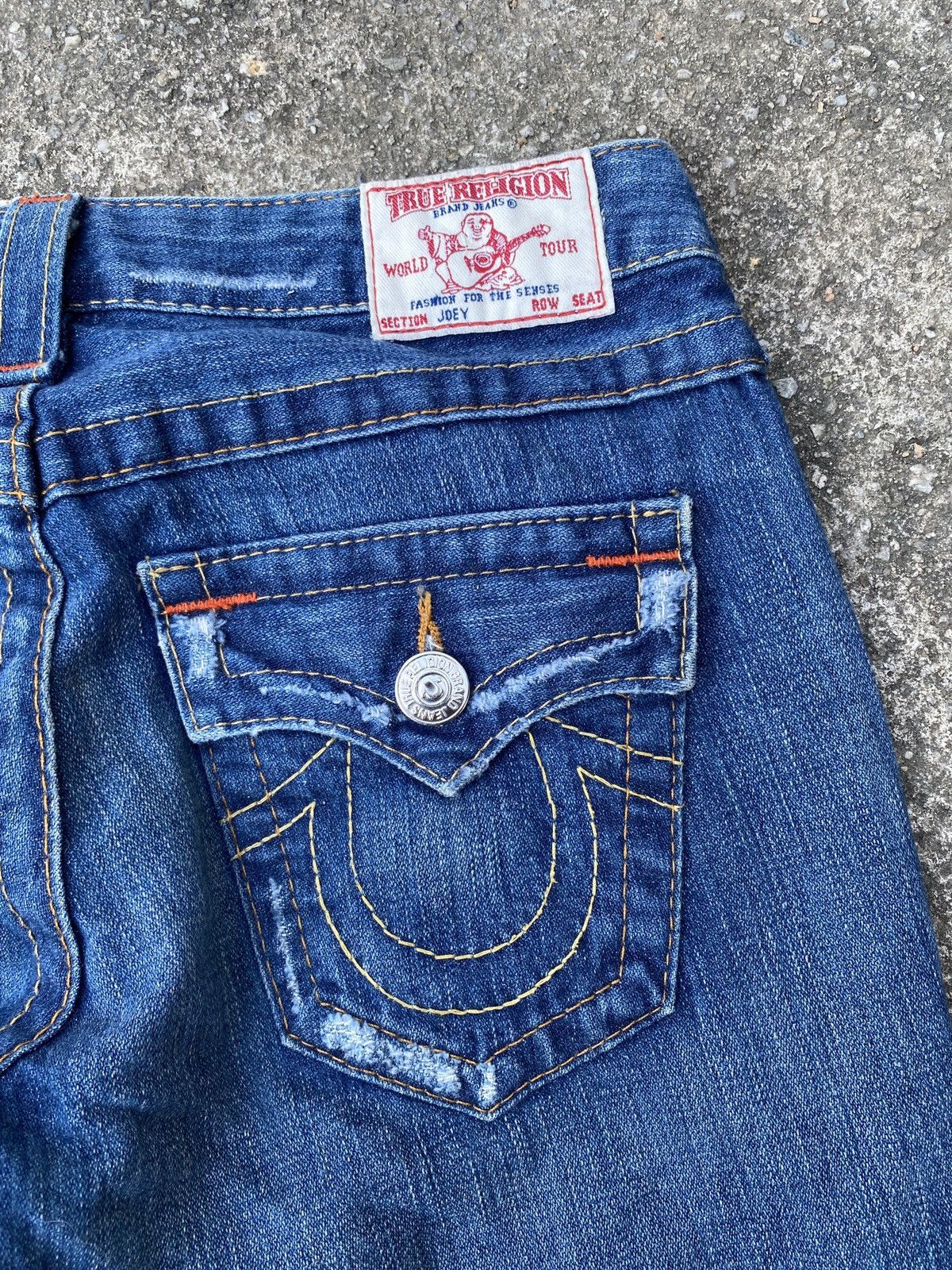 Japanese Brand × Le Grande Bleu (L.G.B.) × True Religion True Religion Flare Distressed Denim Size 26" / US 2 / IT 38 - 14 Thumbnail