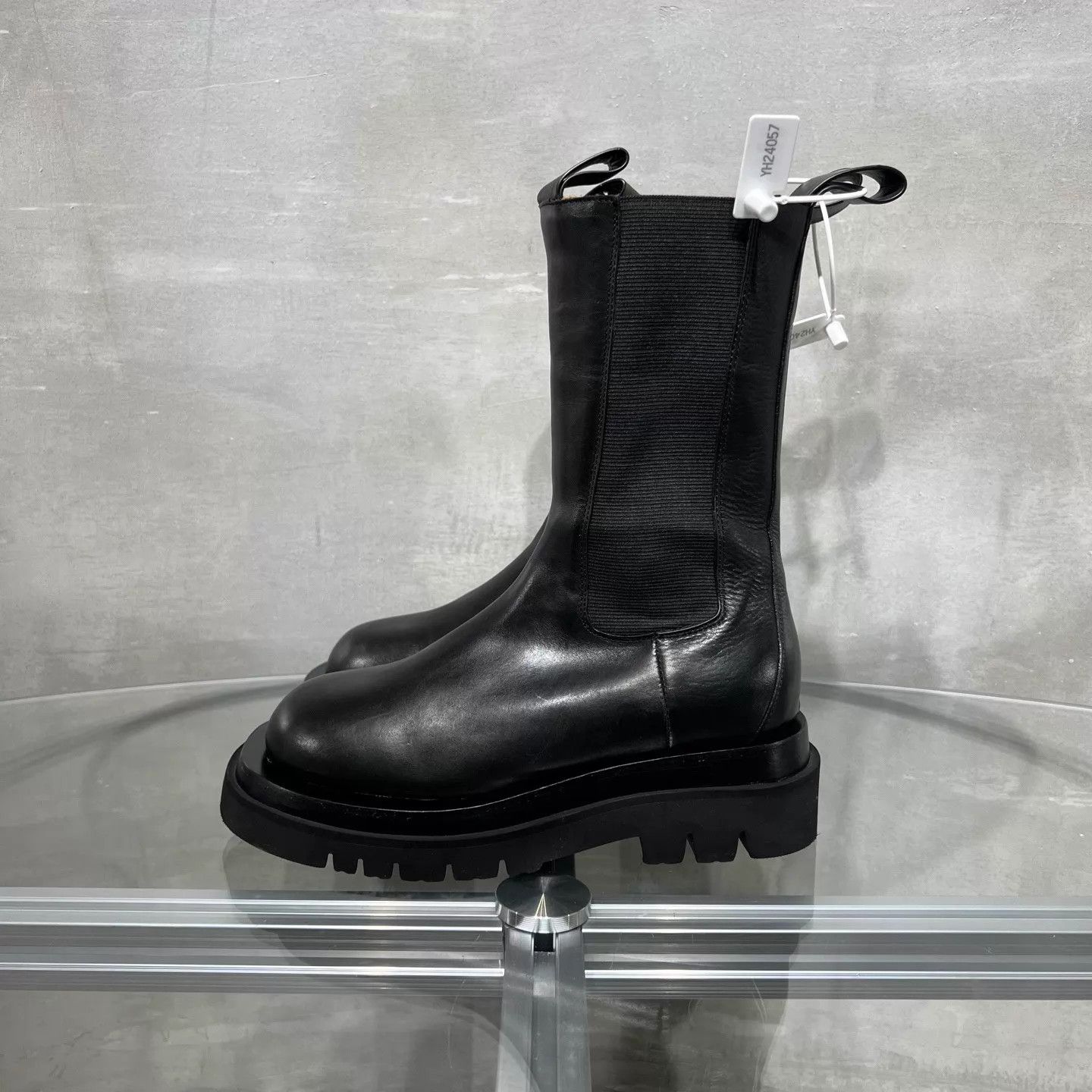 Bottega Veneta BV Black Mid-Calf Boots 36.5 Size US 6 / IT 36 - 3 Thumbnail