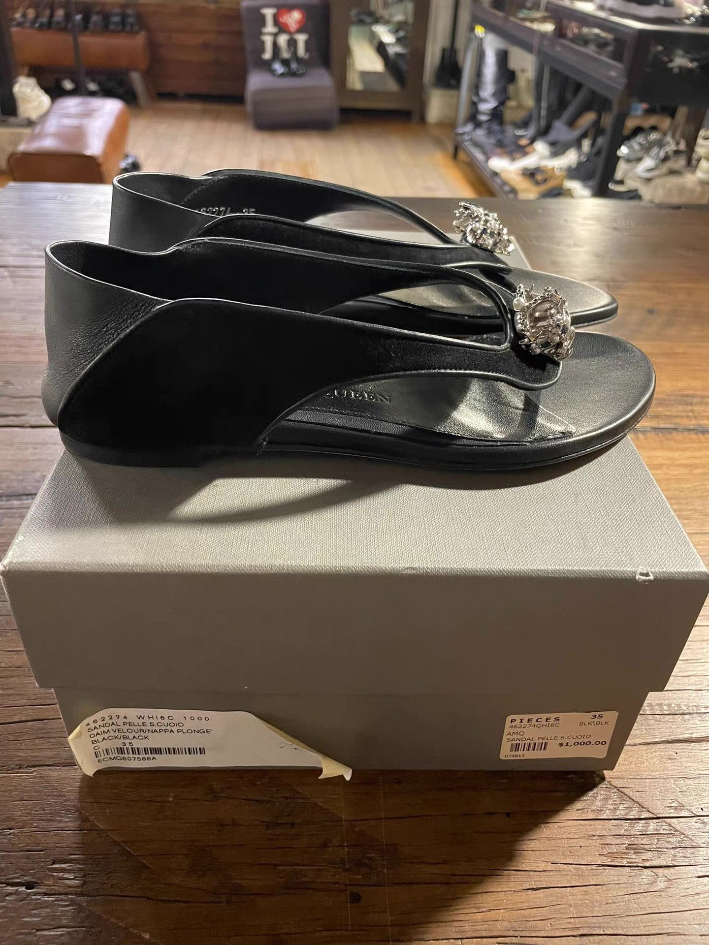 Alexander McQueen lexander McQueen 17SS Heel‑Slip‑On Design Ｑ25 Size US 7 / IT 37 - 7 Thumbnail