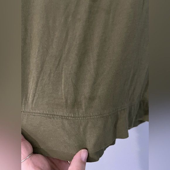 Eileen Fisher Eileen Fisher Olive Green 100% organic cotton tshirt size L Size L / US 10 / IT 46 - 8 Thumbnail