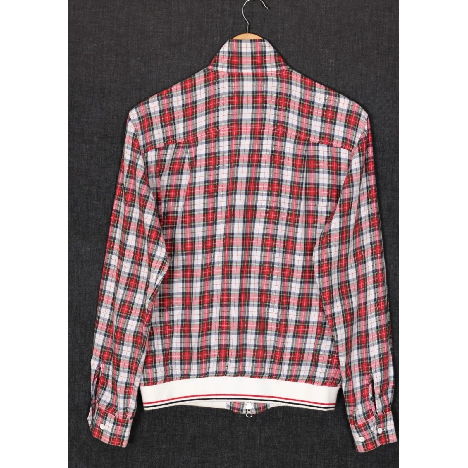 Fred Perry FRED PERRY Lightweight Jacket Men Size S Bomber Flannel Shirt Style Plaid Casual, Multicoloured, Full Zip, Cotton, 3-Season Jacket, Regular Fit, Mens Size US S / EU 44-46 / 1 - 4 Thumbnail