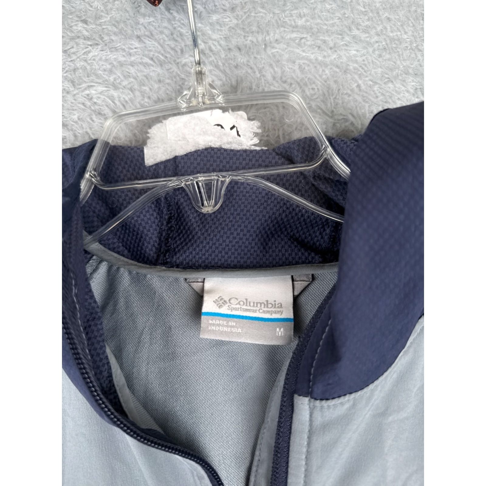 Vintage Columbia Jacket Women Small Blue Full Zip Hooded Softshell Windbreaker Polyester Size S / US 4 / IT 40 - 7 Thumbnail