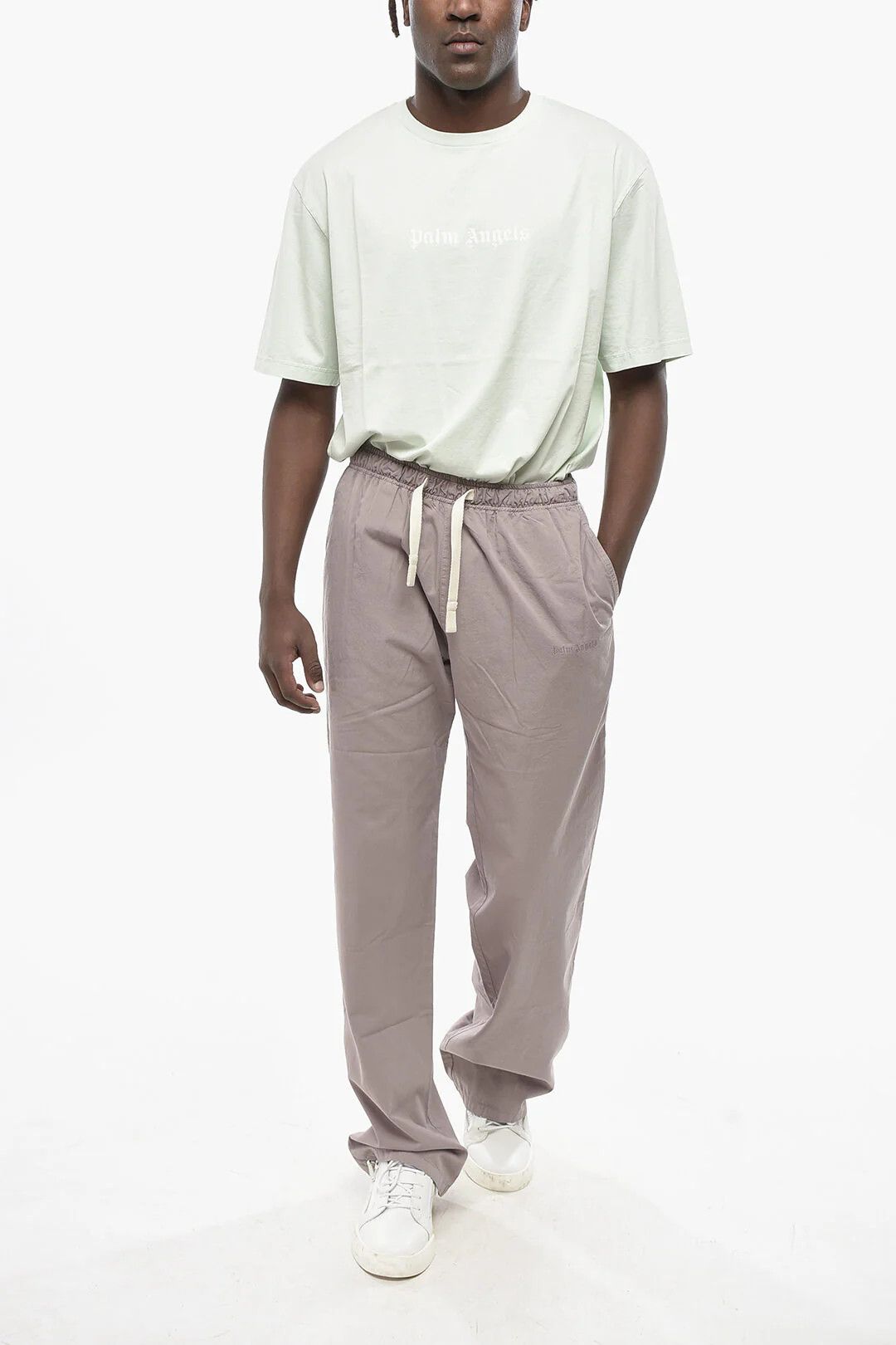 Palm Angels og1mm0326 Cotton Pant in Pink Size US 30 / EU 46 - 4 Thumbnail