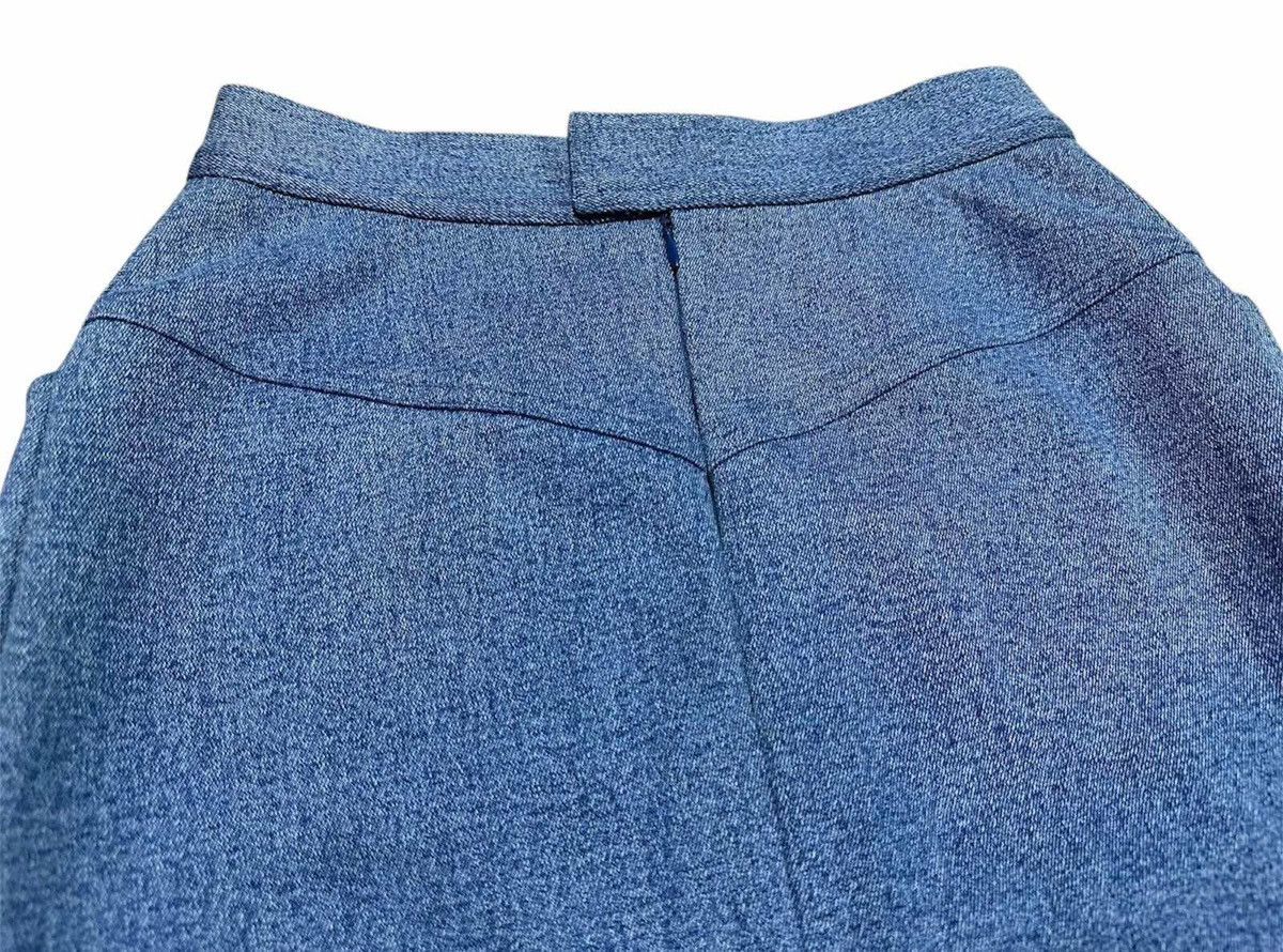 Chanel 🔥Rare Archived Vintage Chanel Denim Skirt Tweed 1991 Runway Size 25" / US 0 / IT 36 - 9 Thumbnail
