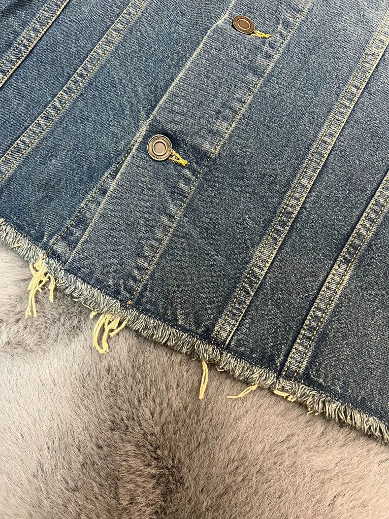 Saint Laurent Paris saint Laurent paris15 Spring/Summer Show Raw Edged Denim V Size US M / EU 48-50 / 2 - 5 Thumbnail