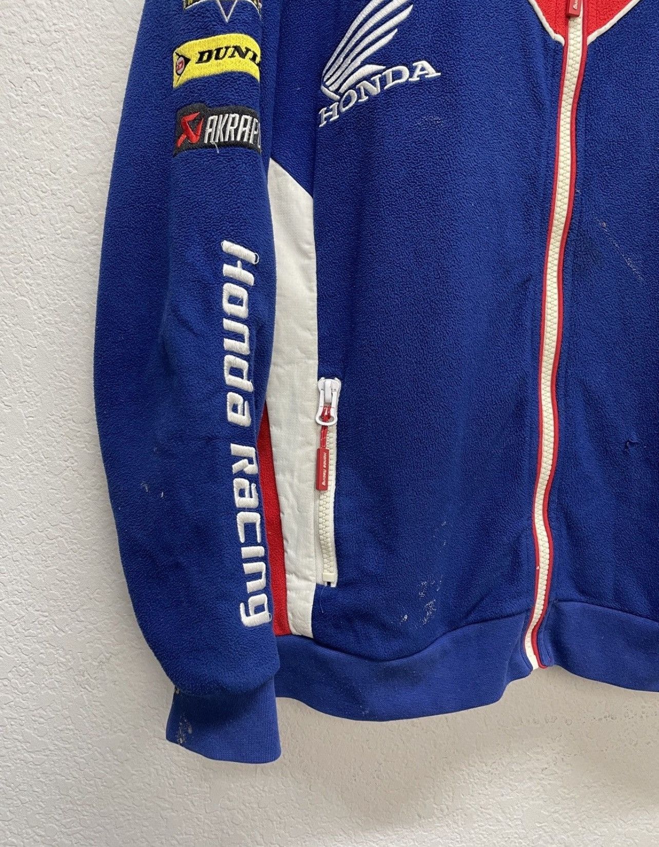Honda Vintage Y2K Honda Official Racing Teddy Fleece Jacket Size US L / EU 52-54 / 3 - 4 Thumbnail