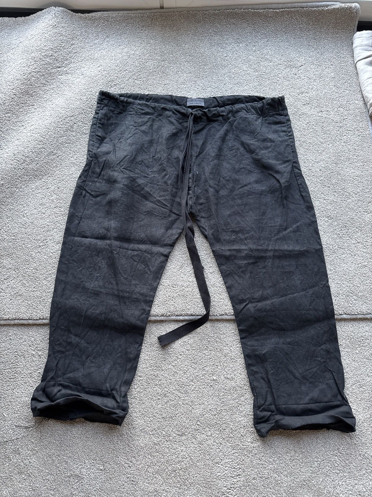 Elena Dawson Drawstring Trouser Linen Size US 34 / EU 50 - 1 Thumbnail