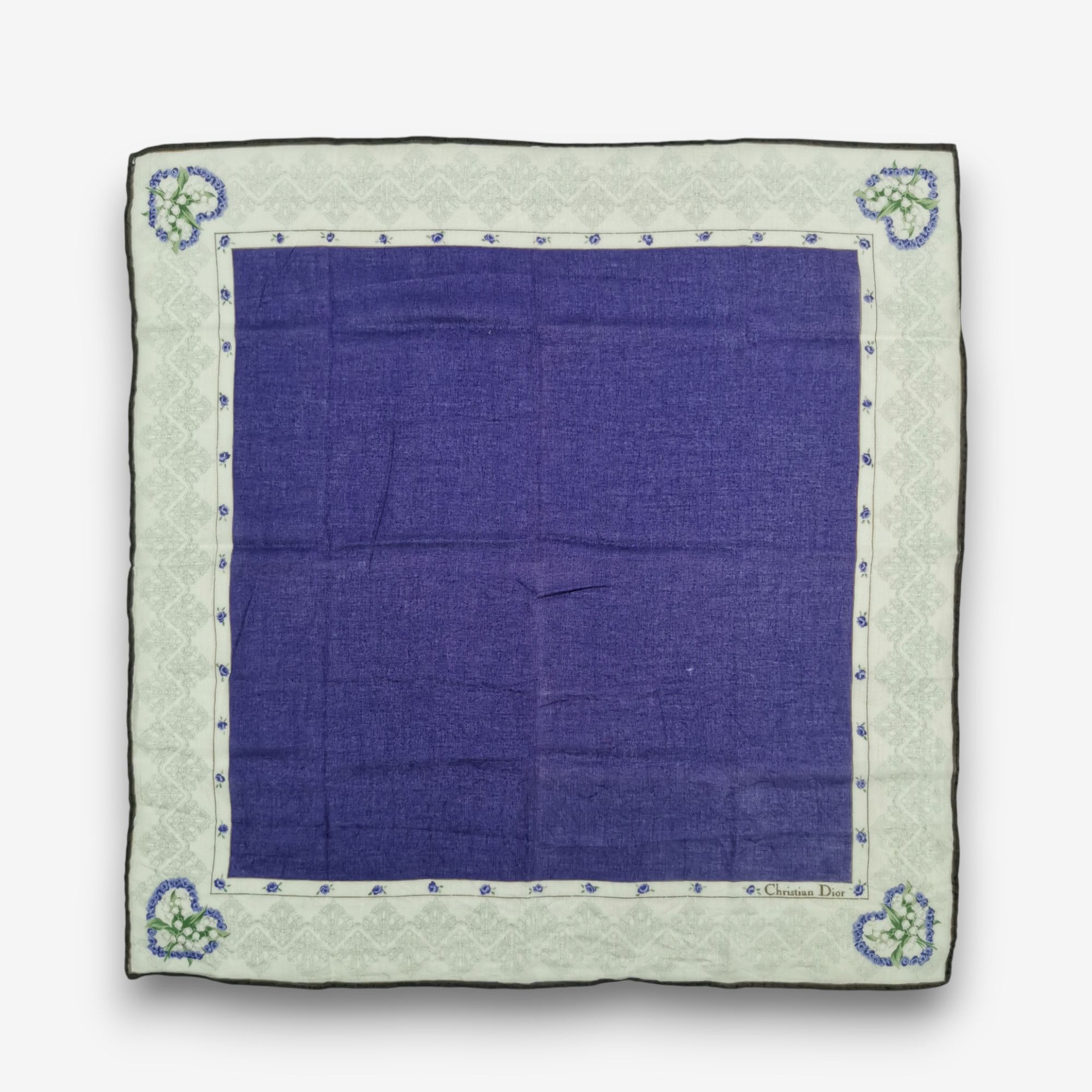 Japanese Brand Vintage Christian DIOR Handkerchief Pocket Square Bandana Size ONE SIZE - 2 Thumbnail