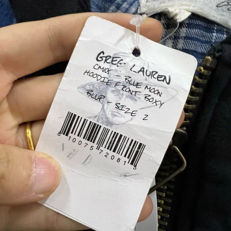 Greg Lauren greg lauren Washed vintage patchwork hoodie 2506-Nextarrow Size US M / EU 48-50 / 2 - 4 Thumbnail