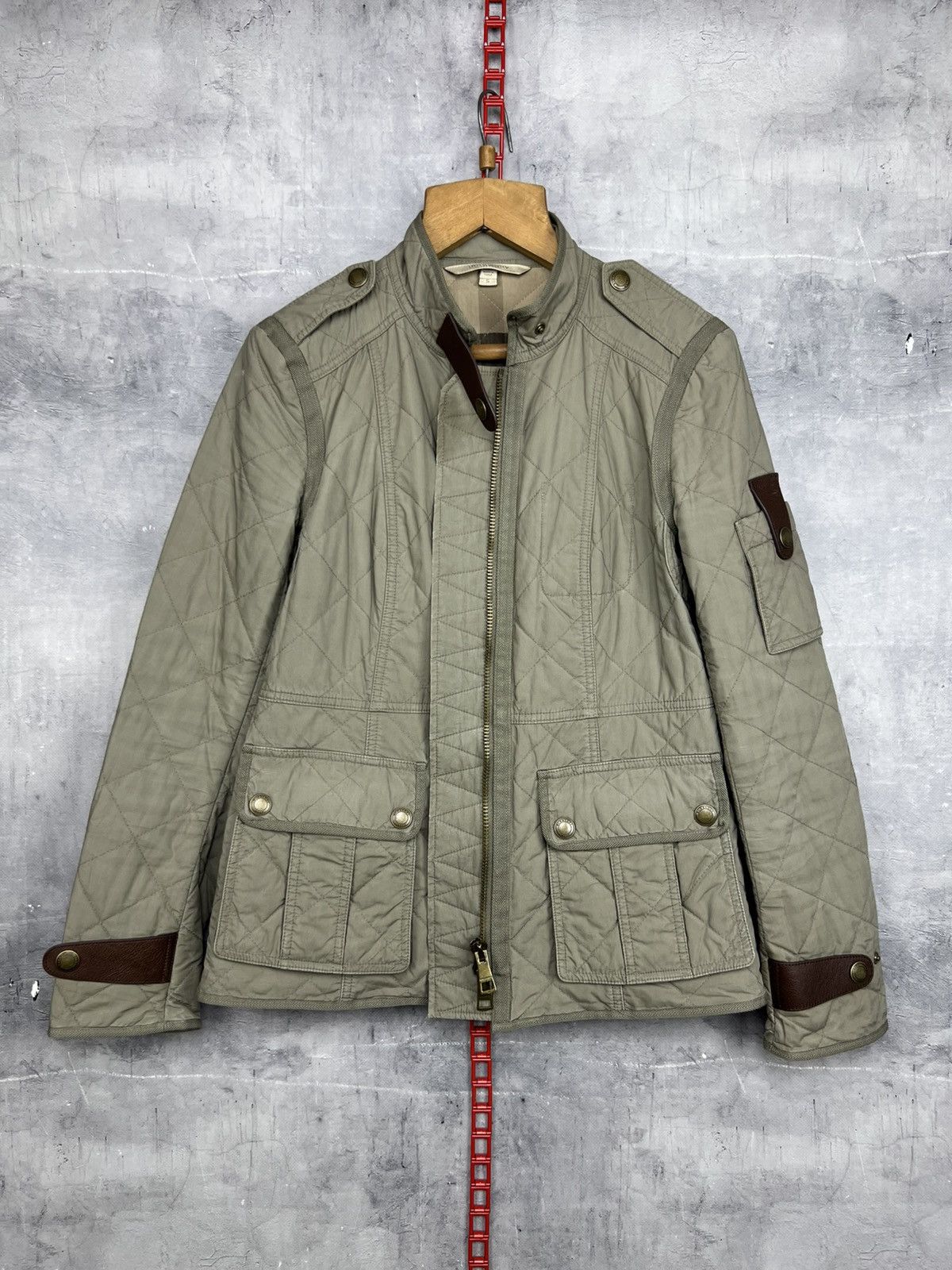 Burberry burberry brit utility nova check women’s green jacket size s Size S / US 4 / IT 40 - 9 Thumbnail