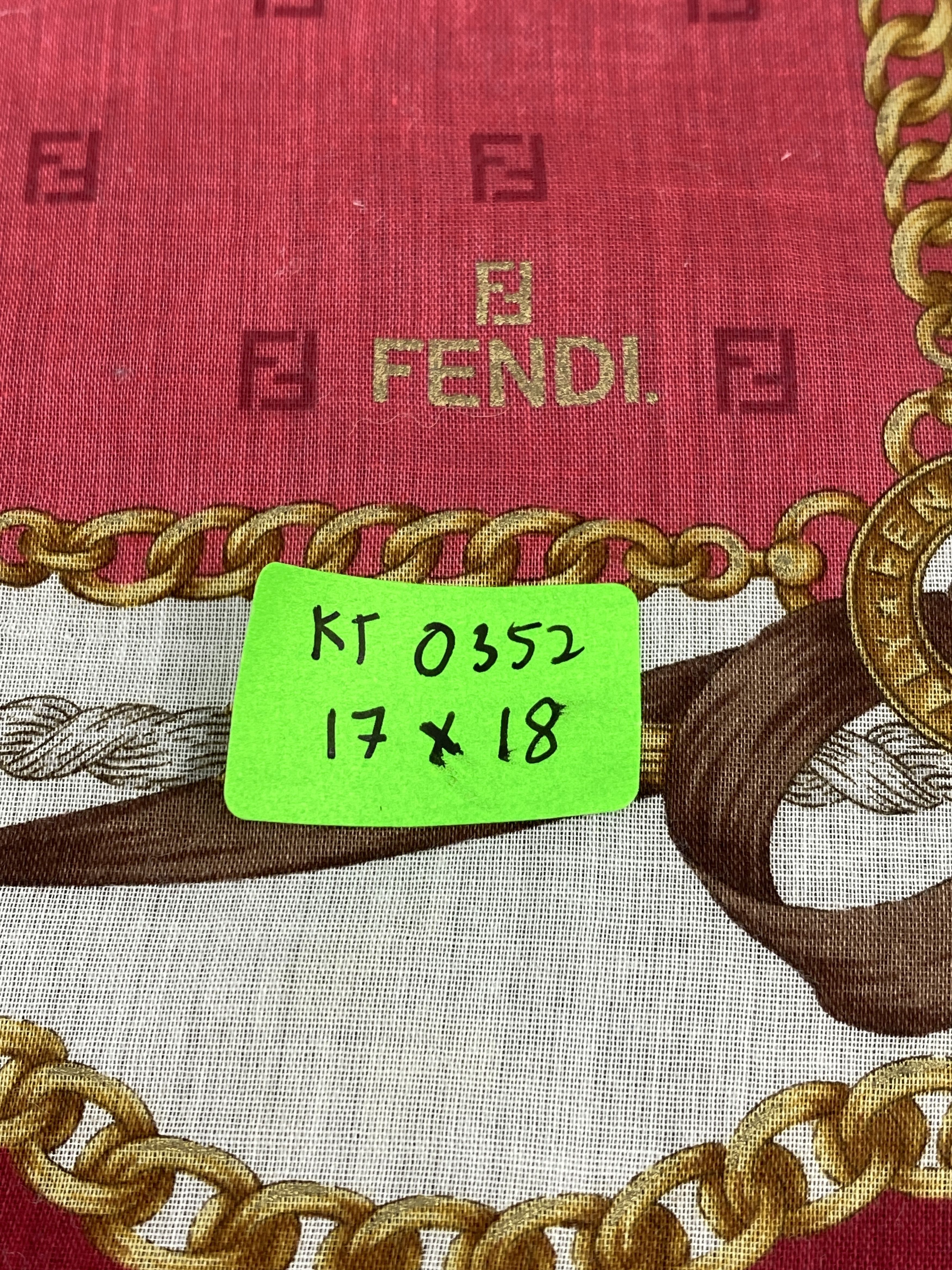 Fendi Vintage Fendi Handkerchief / Nerckerchief KT0352 Size ONE SIZE - 8 Thumbnail