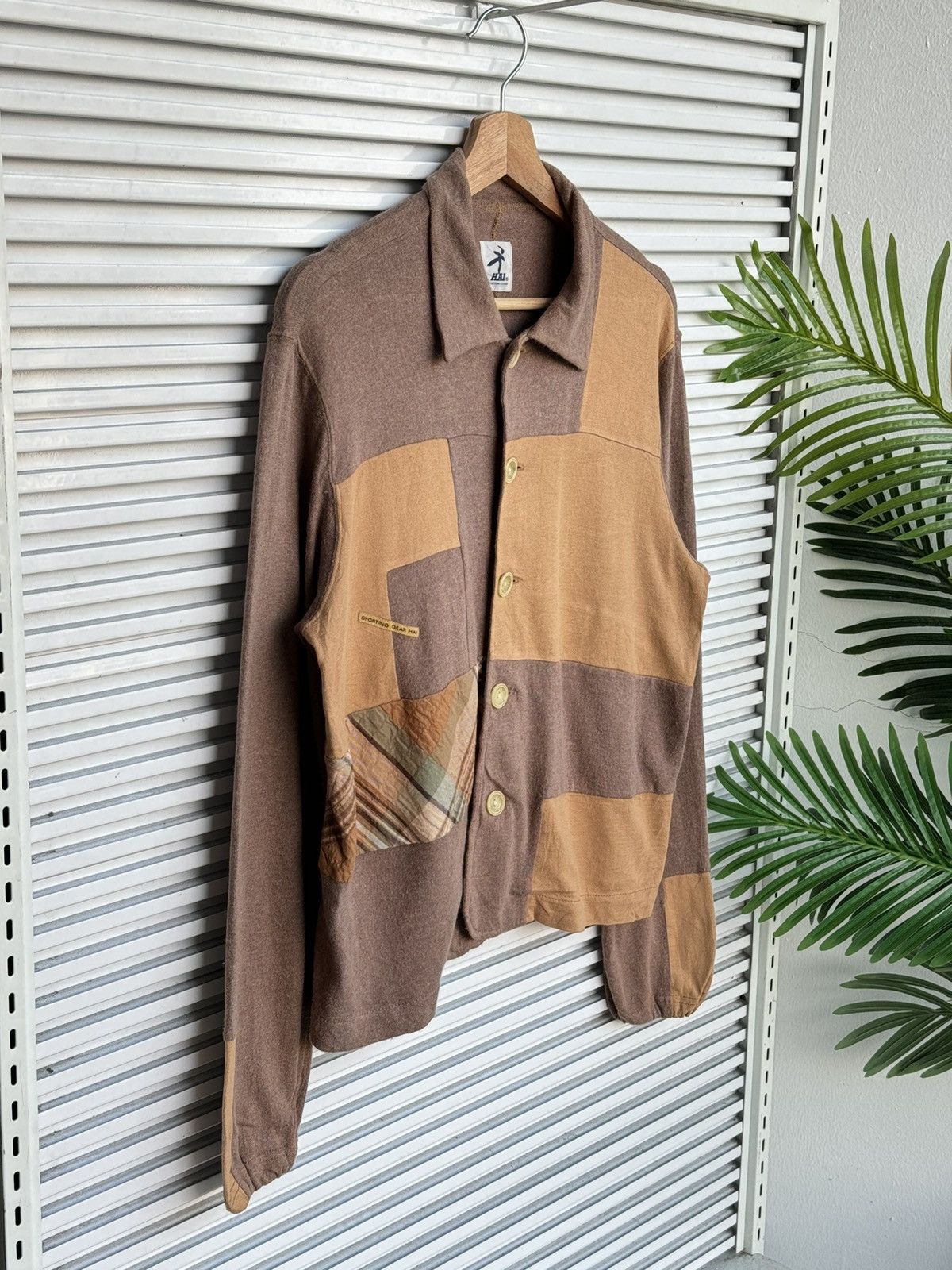 Hai Sporting Gear × Issey Miyake Vintage Issey Miyake Hai Sporting Gear Button Crewneck Size US M / EU 48-50 / 2 - 2 Thumbnail