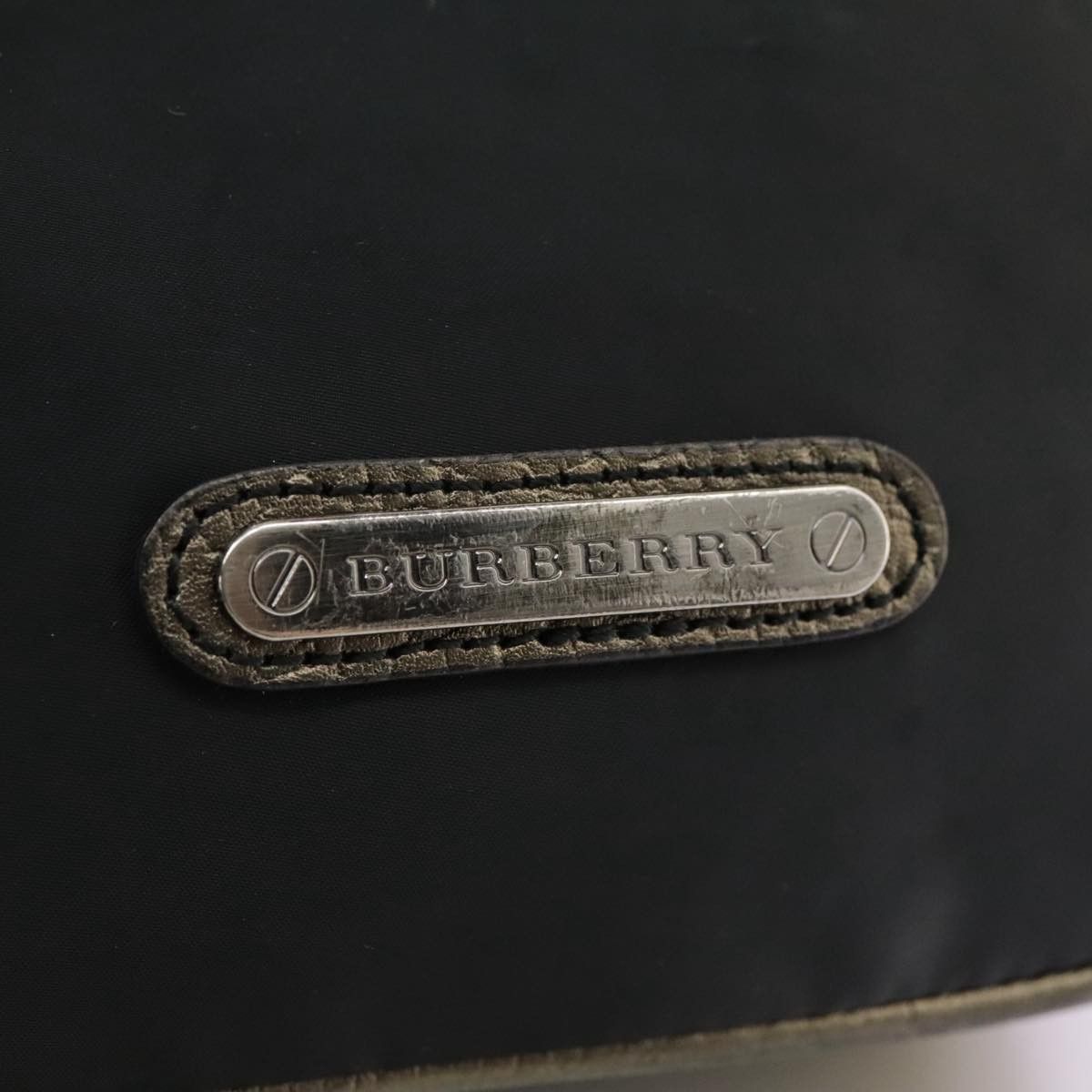 Burberry Burberry Shoulder Bag Nylon Leather Black Size ONE SIZE - 14 Thumbnail