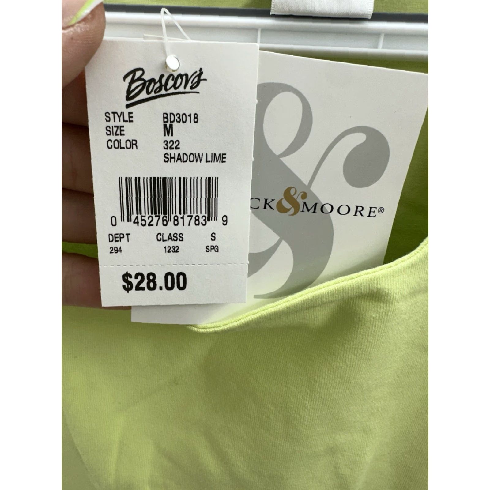 Vintage Preswick & Moore Womens Shirt Medium Shadow Lime Green 3/4 Sleeve Square Neck Size M / US 6-8 / IT 42-44 - 6 Thumbnail