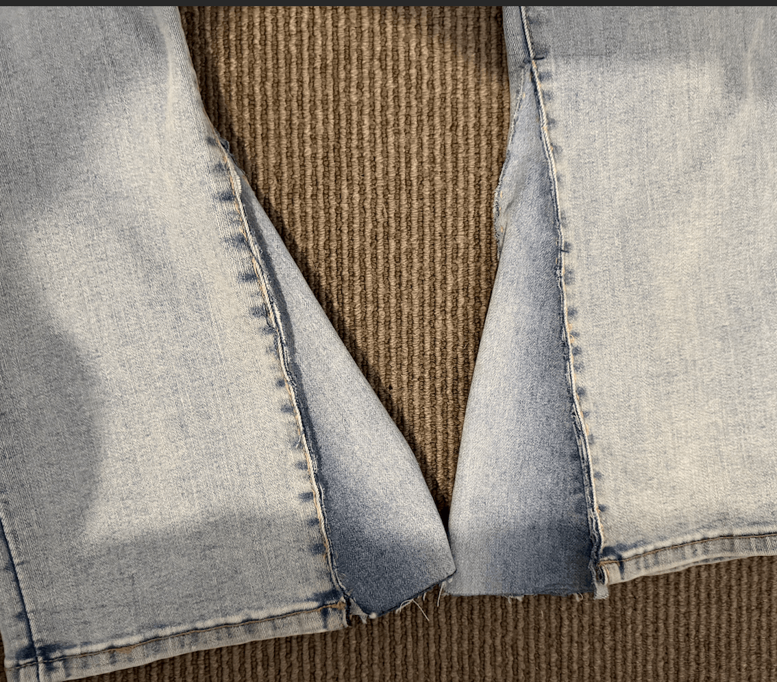 Vintage Light Blue Washed Slim Flared Denim Jeans Size US 28 / EU 44 - 3 Thumbnail
