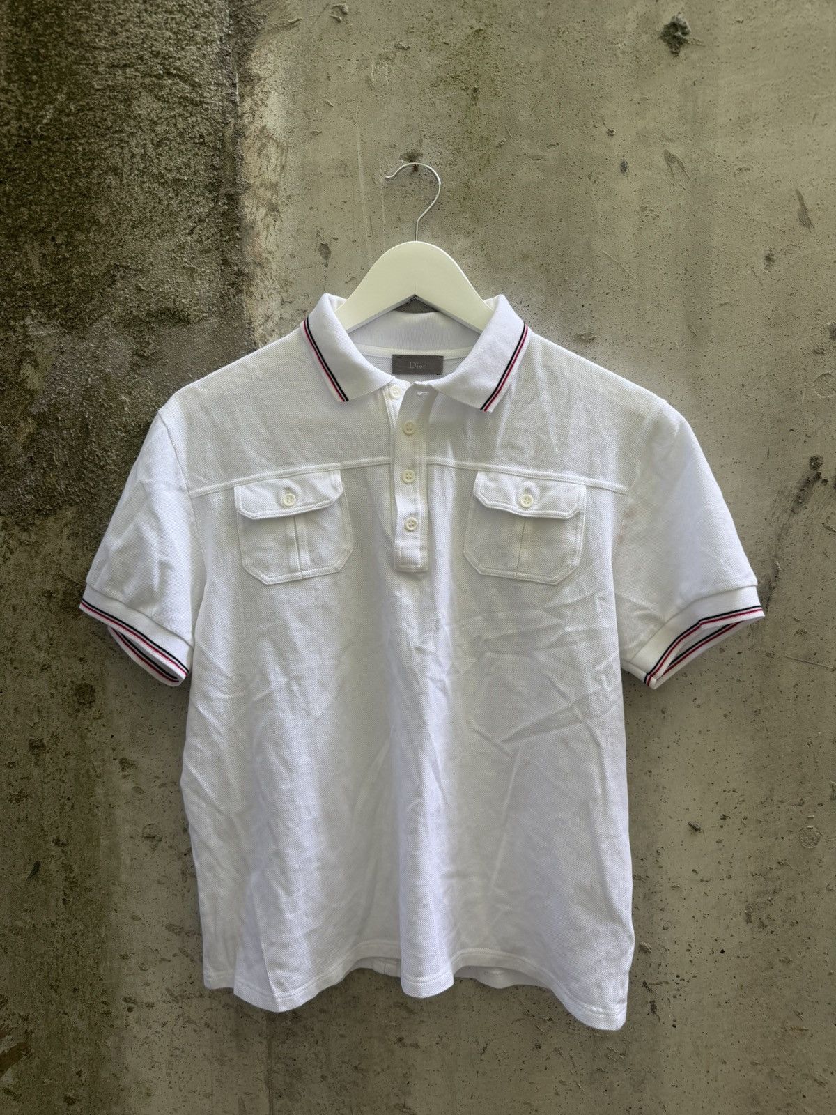 Dior × Hedi Slimane SS06 Dior Homme Union Jack Flag Striped Polo
