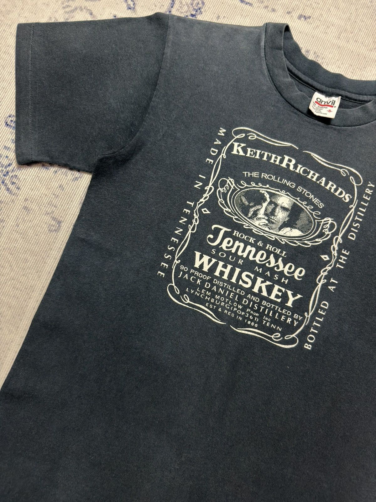 Band Tees VINTAGE 1990’s KEITH RICHARDS THE ROLLING STONES TEE , SHIRT Size US S / EU 44-46 / 1 - 5 Thumbnail