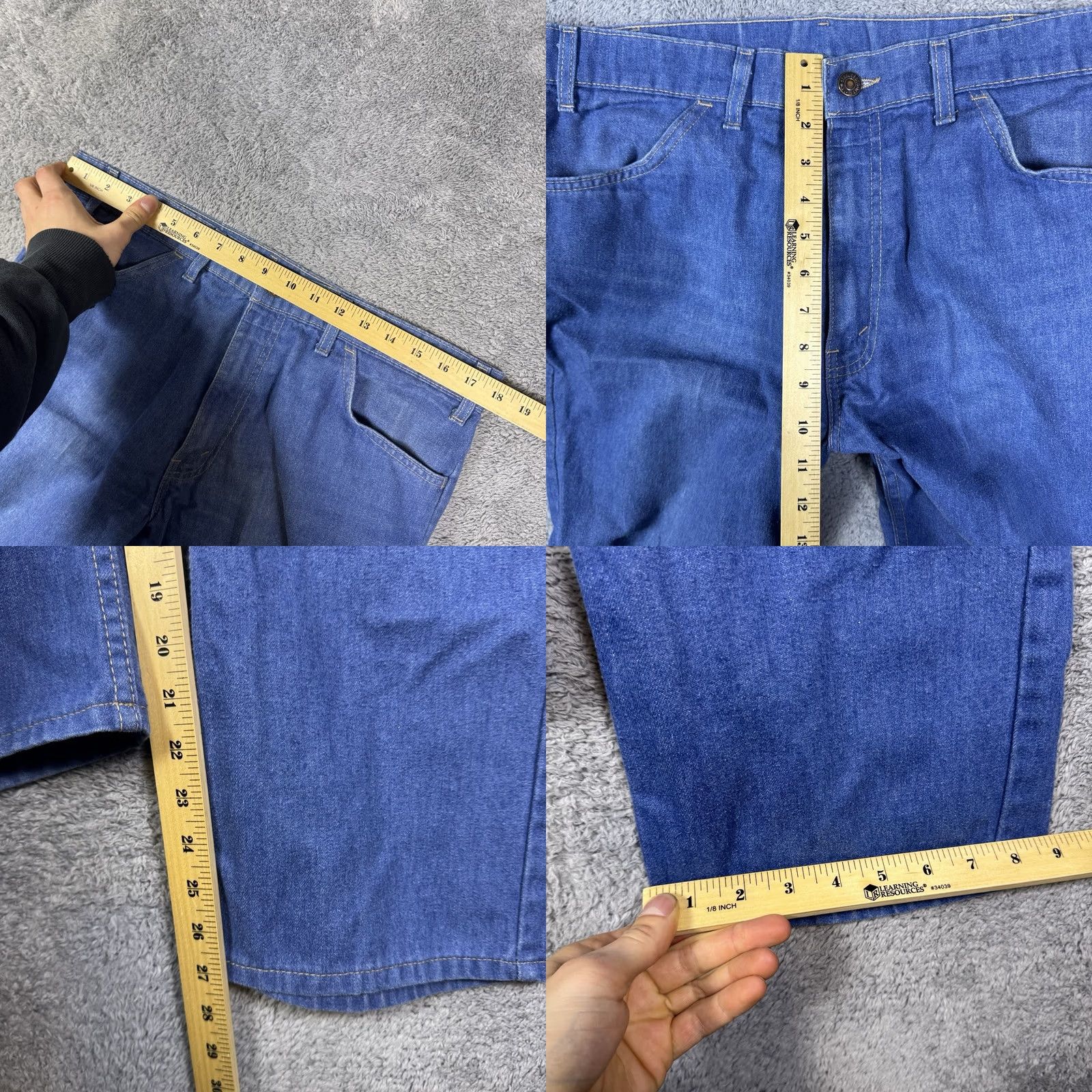 Levi's Vintage Orange Tab Levis Jeans Mens 36x27 Bootcut USA Made Denim 1988 80s 405 - 90s Size US 36 / EU 52 - 8 Thumbnail