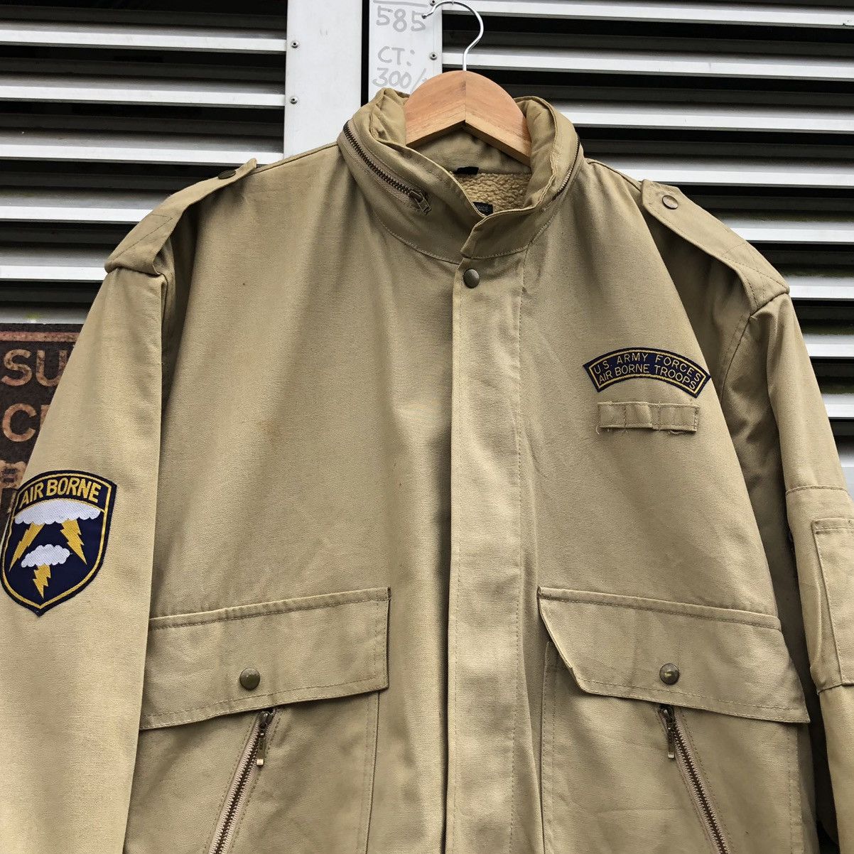 Vintage Vintage Cosmo Jeans Airbone Military Bomber Jacket Size US L / EU 52-54 / 3 - 2 Thumbnail