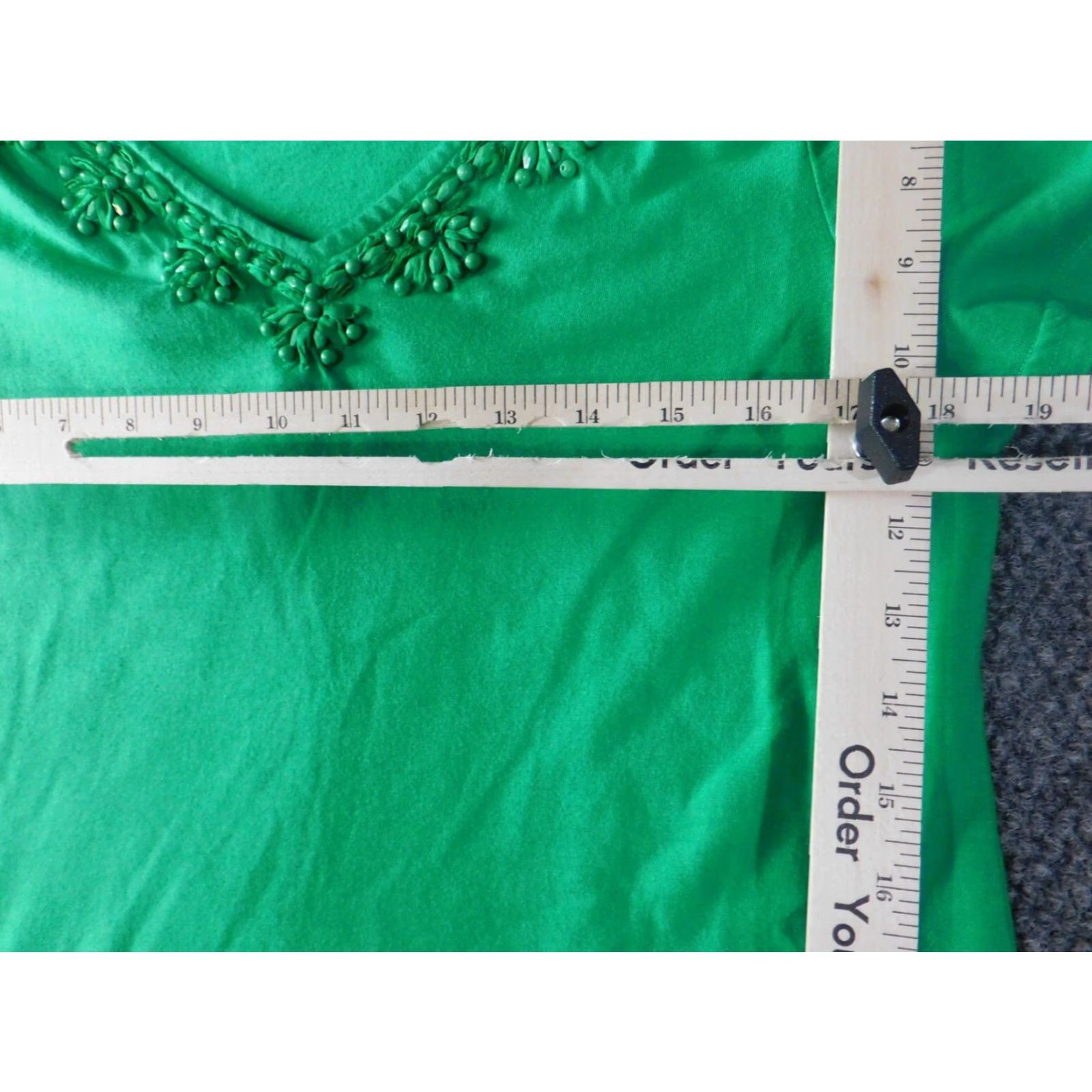 Croft & Barrow Croft & Barrow Womens Blouse Large Green Pullover V-Neck Stretch Cotton Rayon Casual Button Floral Long Sleeve Regular Classic Breathing Mockup? Size L / US 10 / IT 46 - 5 Thumbnail
