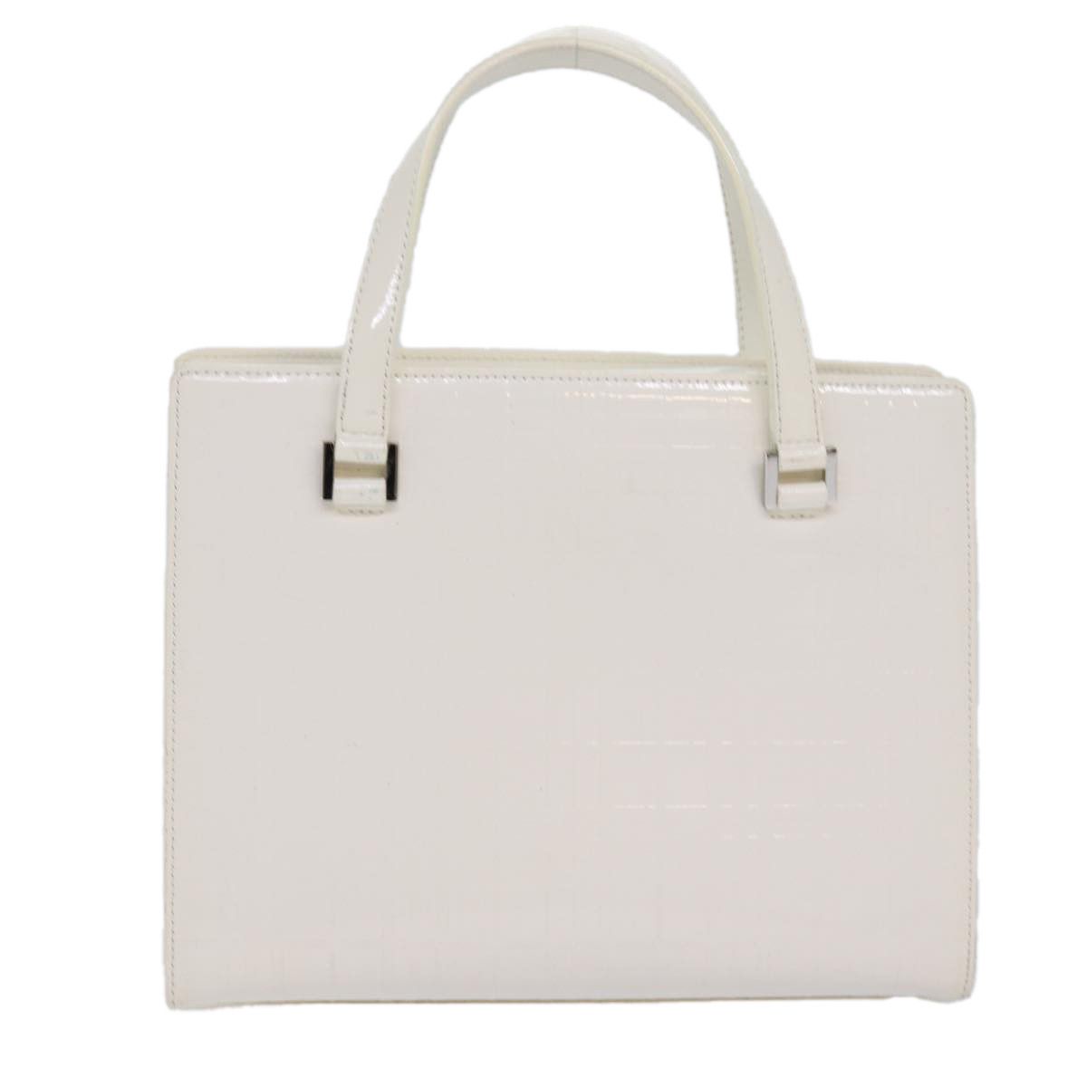 Burberry - White Patent Leather Handbag (Pre-Owned) Size ONE SIZE - 1 Thumbnail