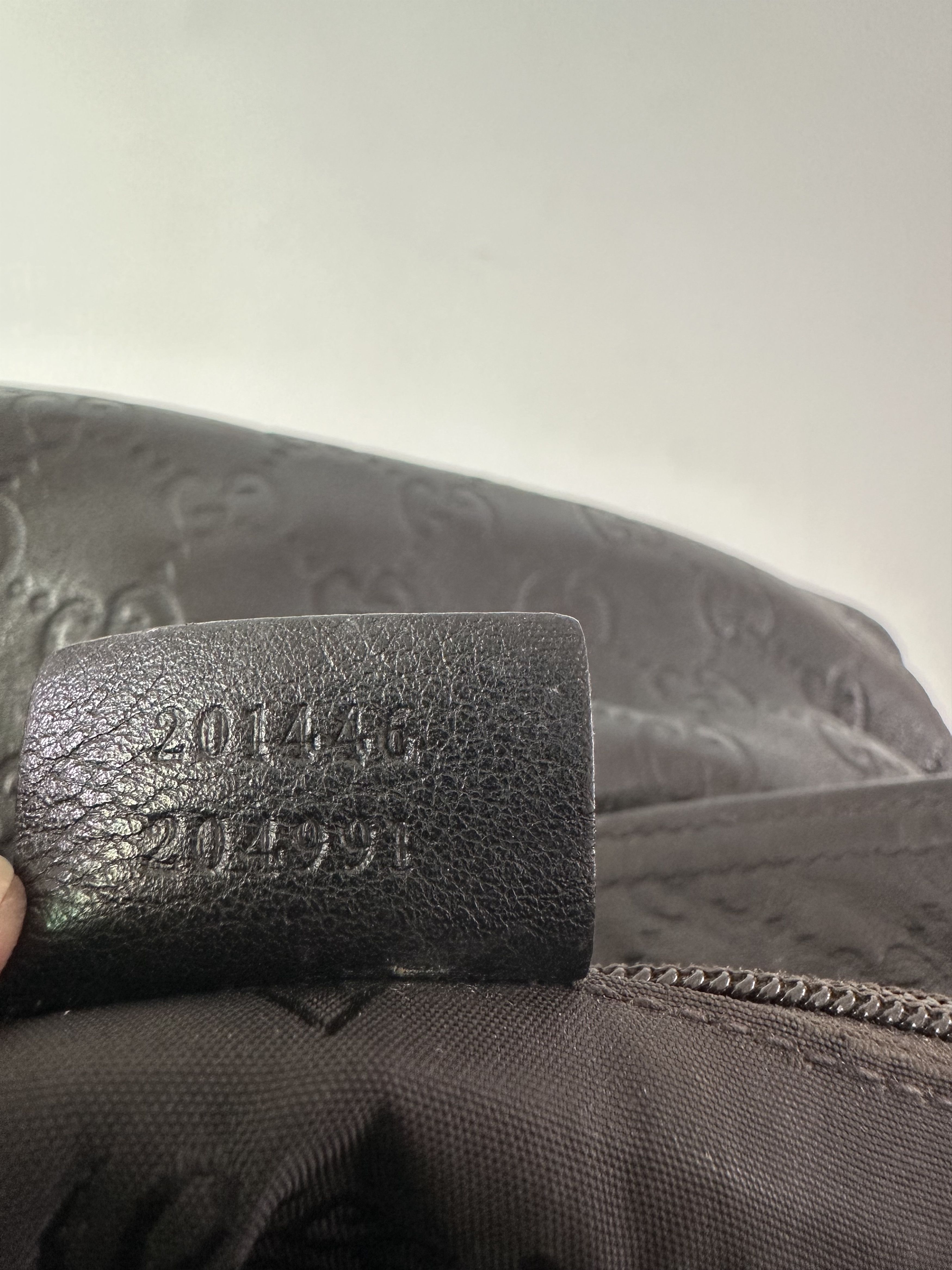 Gucci GUCCI Black Guccissima Leather Slim Messenger Bag Size ONE SIZE - 7 Thumbnail