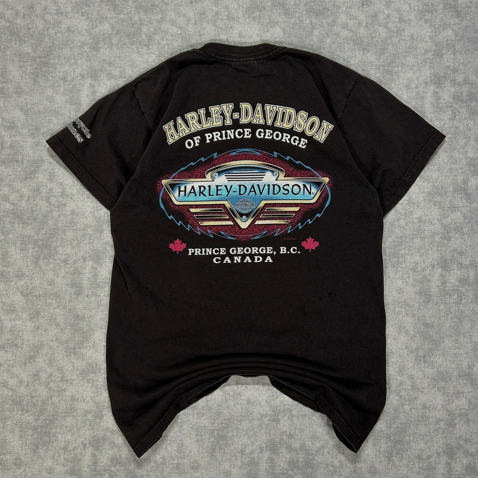 Harley Davidson VTG 1999 Harley Davidson Prince George Canada tshirt mens M Size US M / EU 48-50 / 2 - 2 Thumbnail